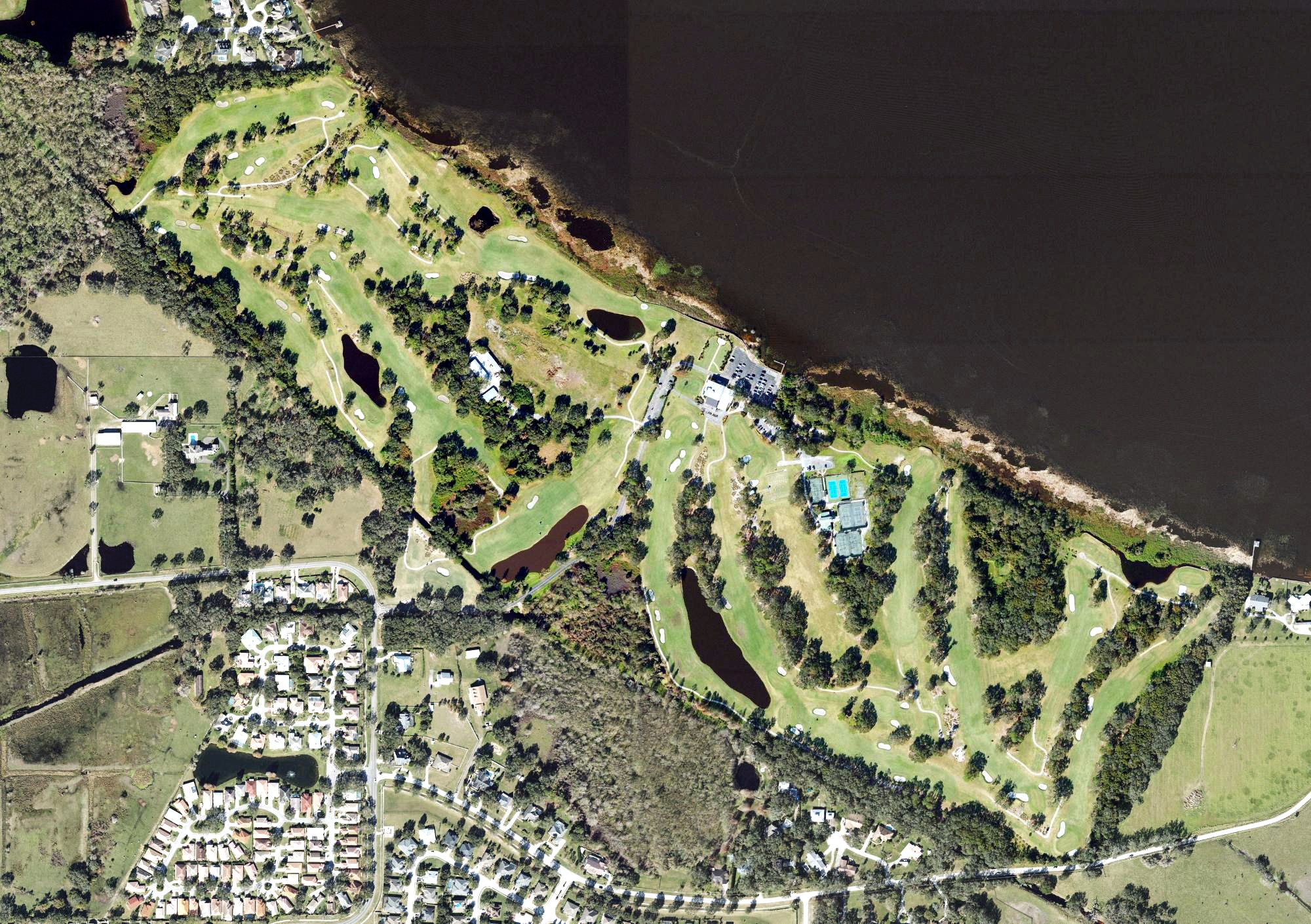 Aerial view of Country Club of Winter Haven, FL
