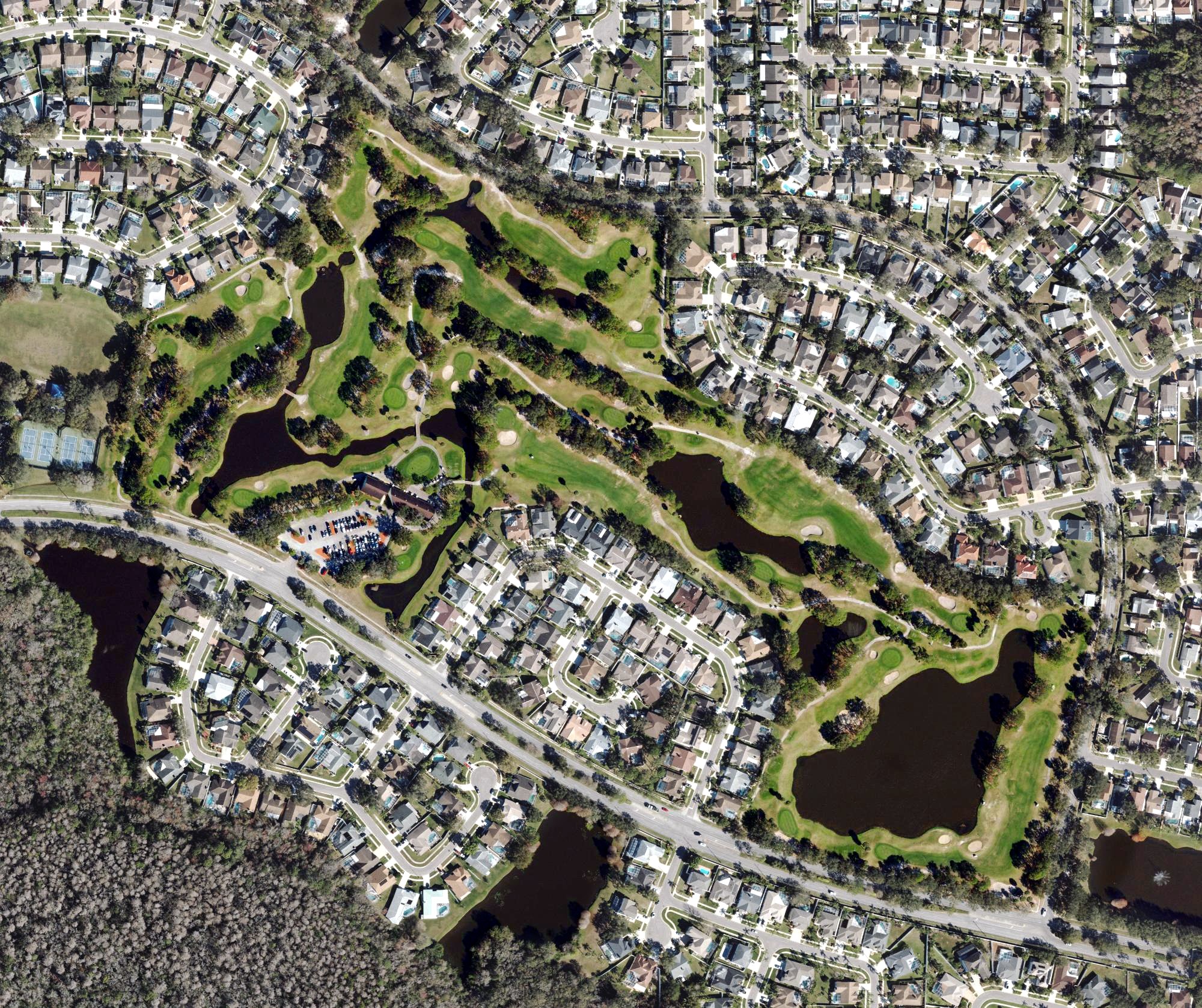 Aerial view of Countryway Golf Club, FL