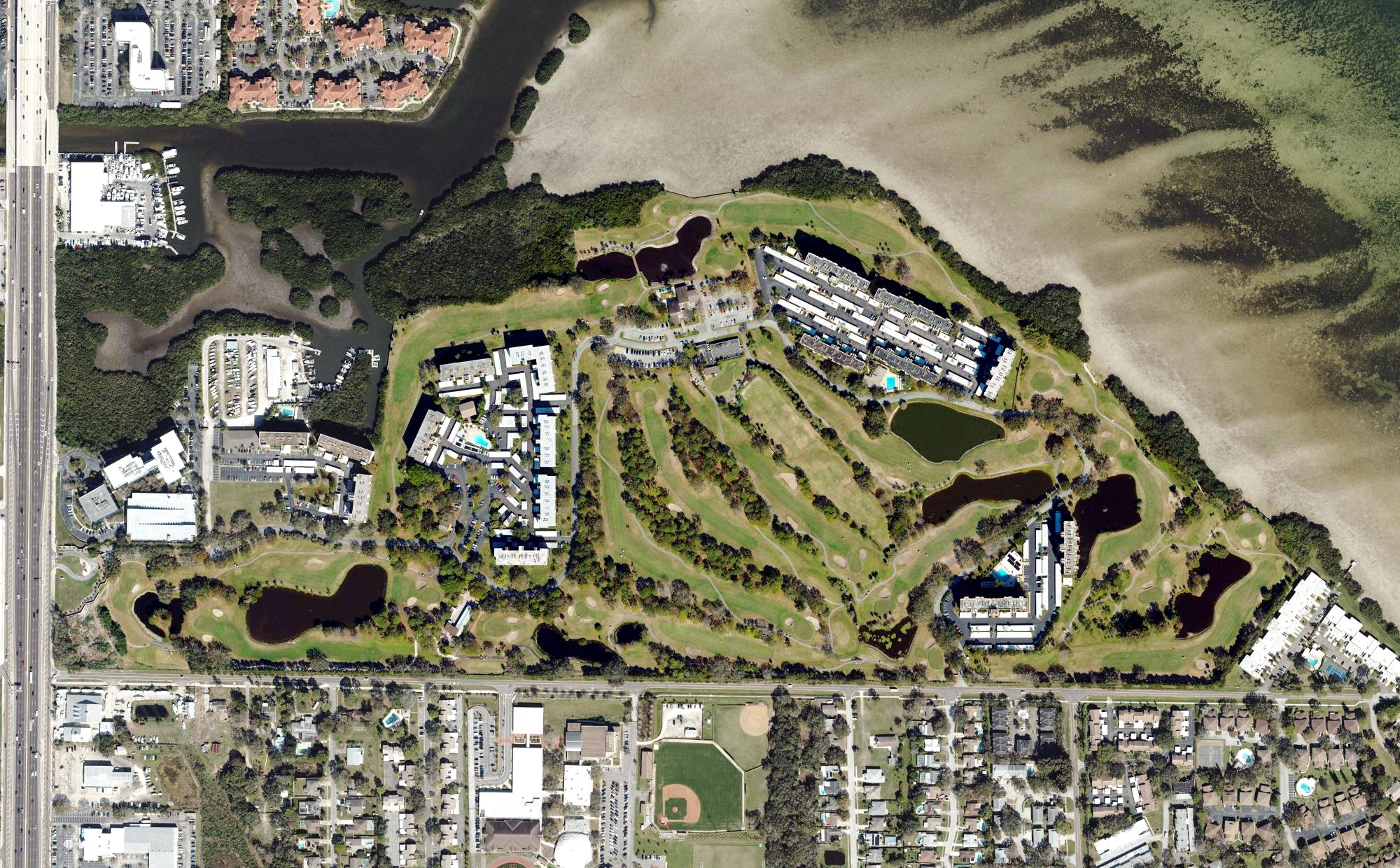 Aerial view of Cove Cay Country Club, FL
