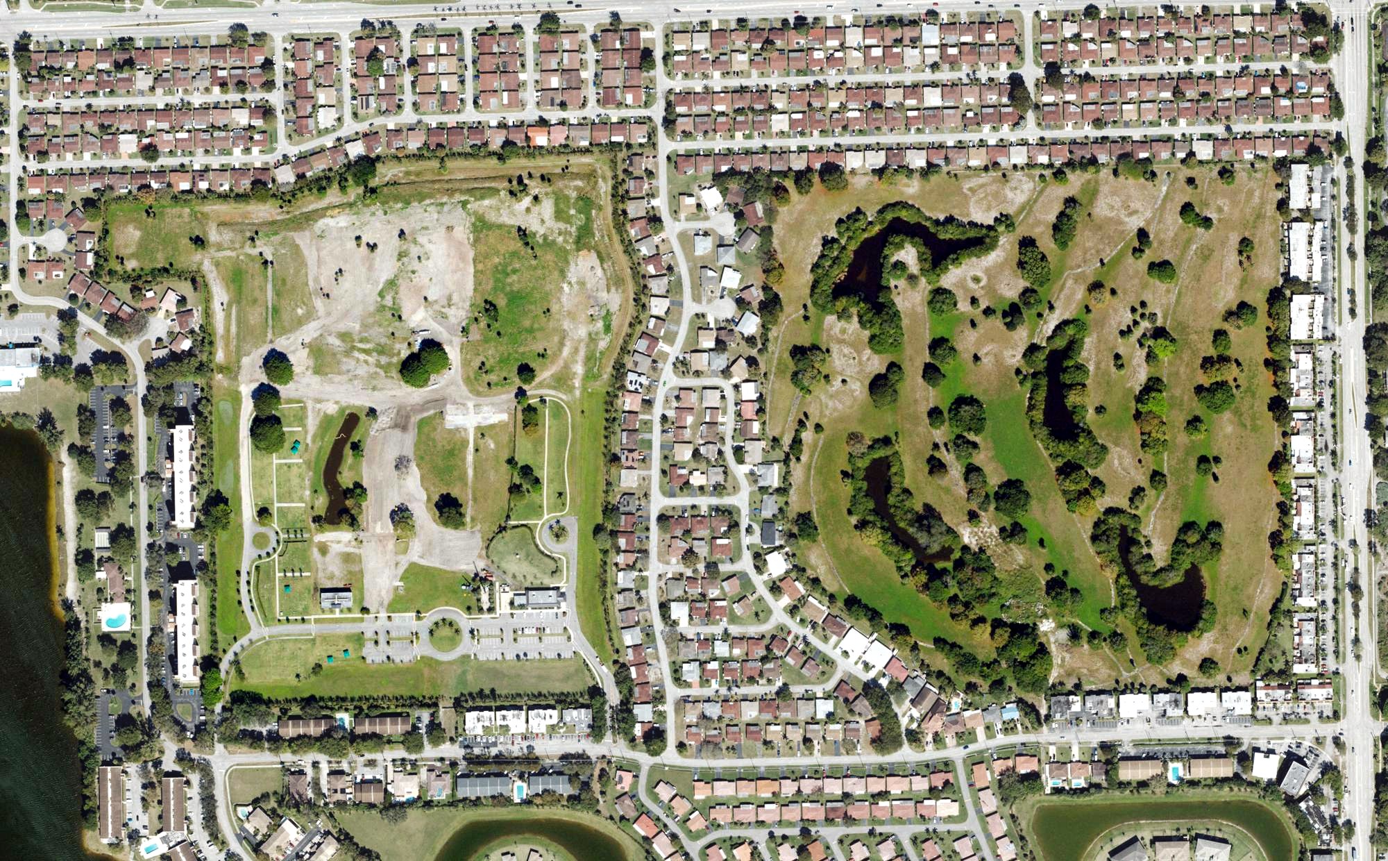 Aerial view of Crystal Lake Country Club - Tam O'Shanter Golf Course (closed), FL