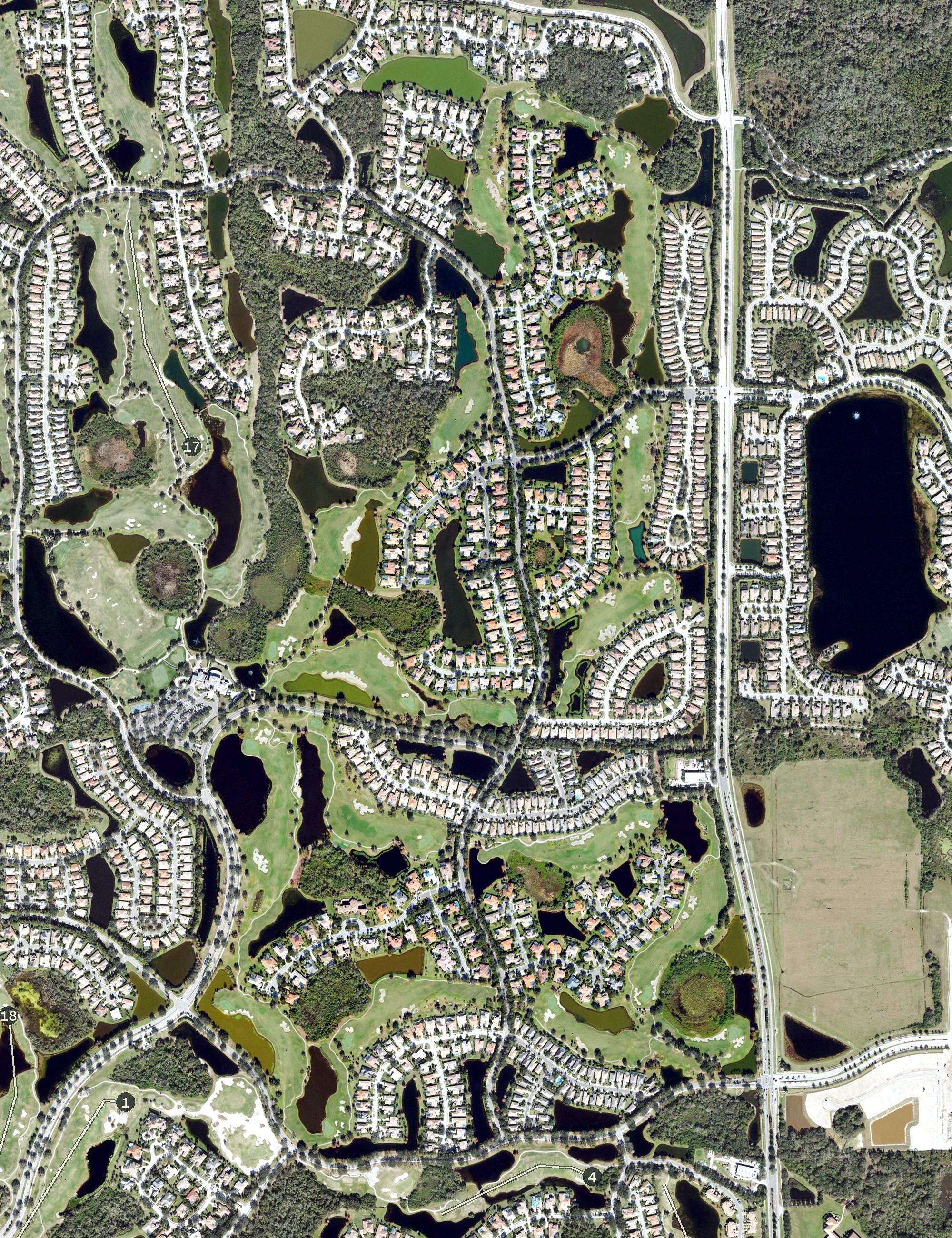 Aerial view of Cypress Links Course, FL