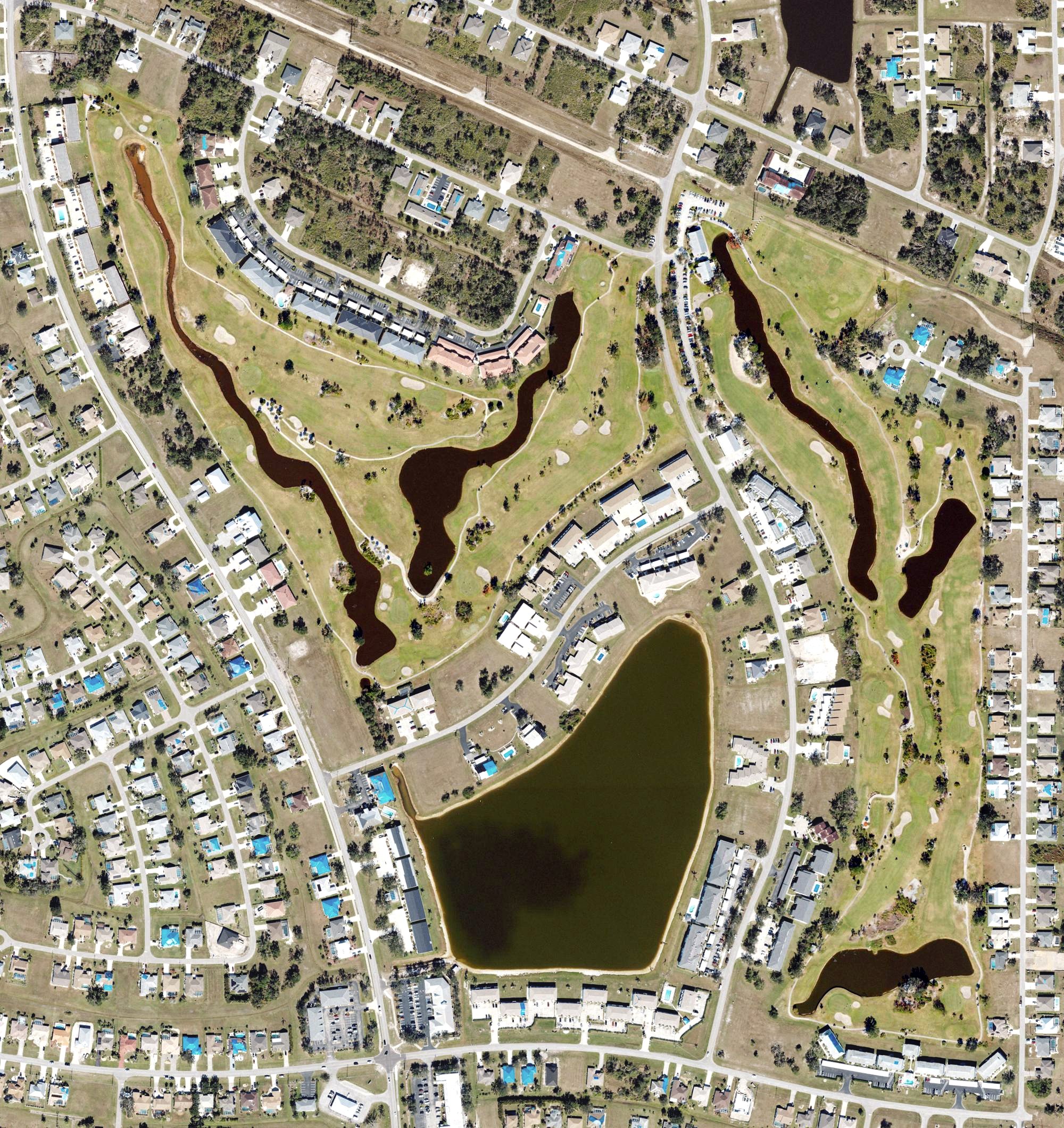 Aerial view of Deep Creek Golf Club, FL