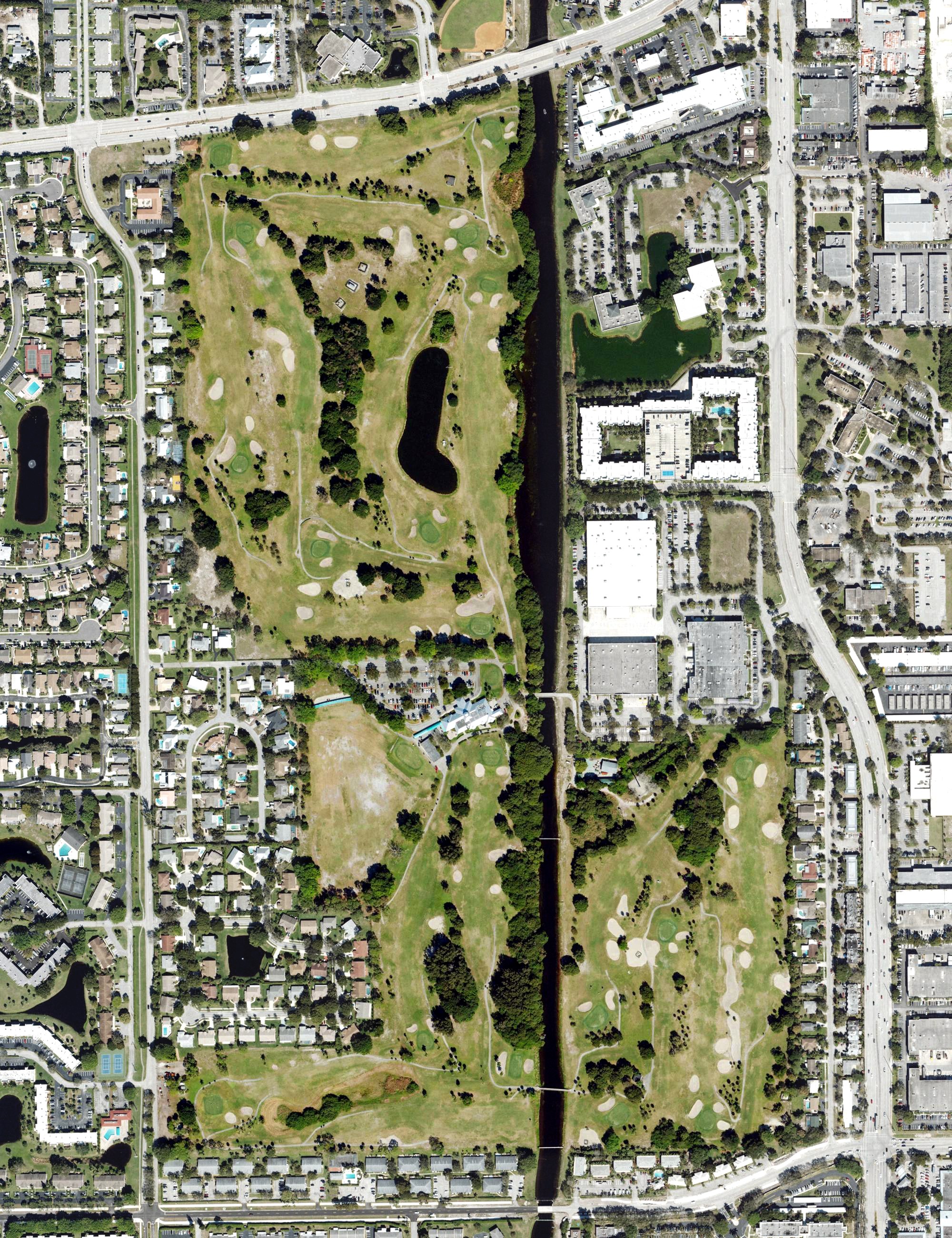 Aerial view of Delray Beach Golf Club, FL