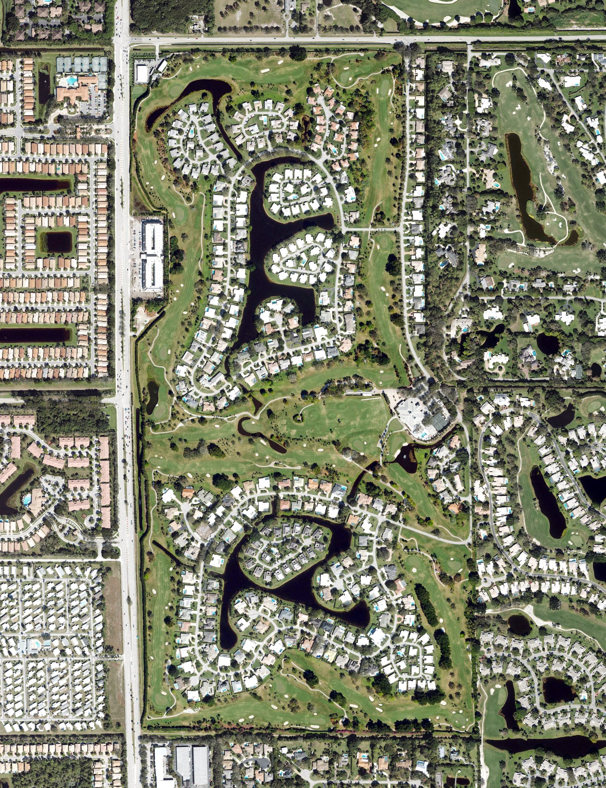 Aerial view of Delray Dunes Golf and Country Club, FL