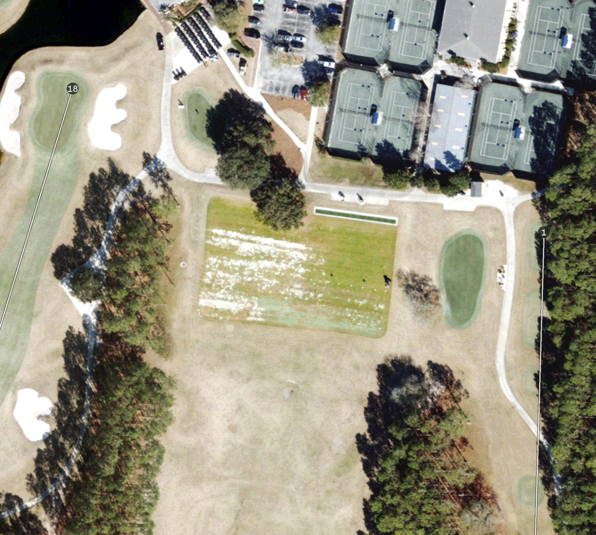 Aerial view of Driving Range Tee off, FL