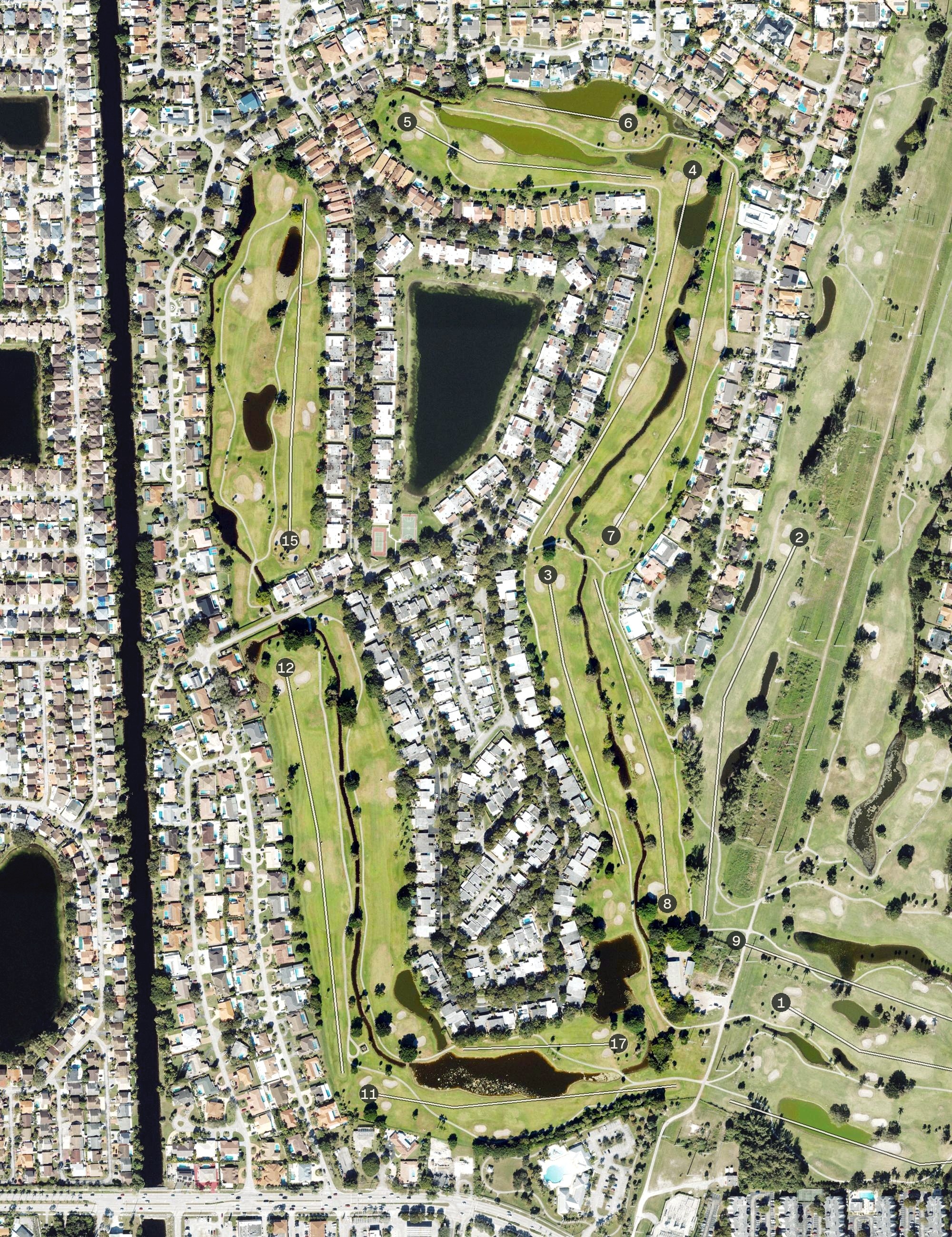 Aerial view of East, FL