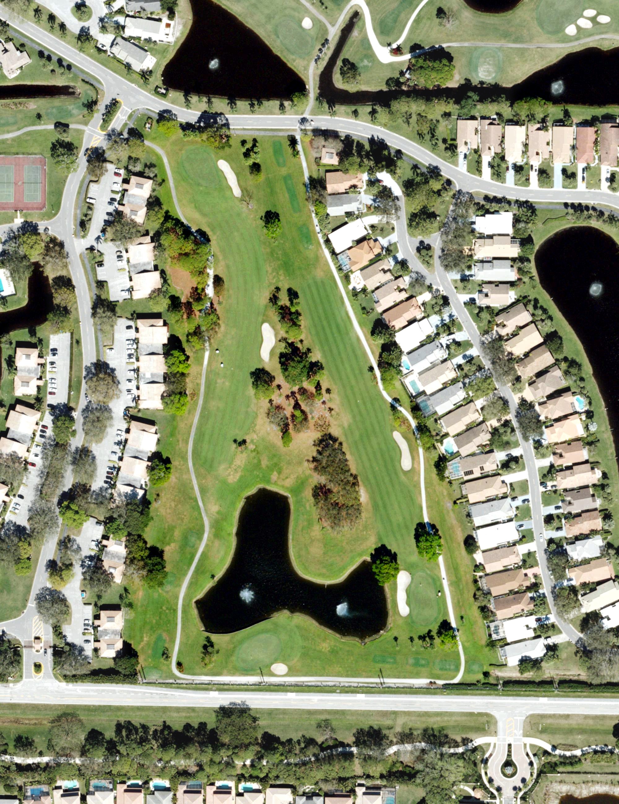 Aerial view of Eastpointe Country Club, FL