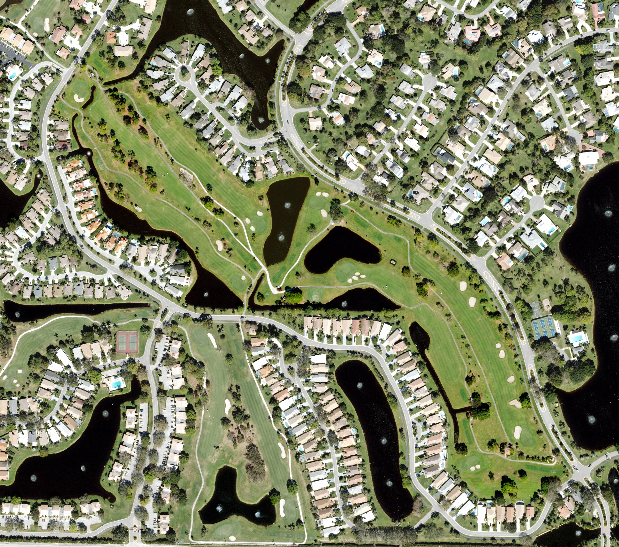 Aerial view of Eastpointe Country Club, FL