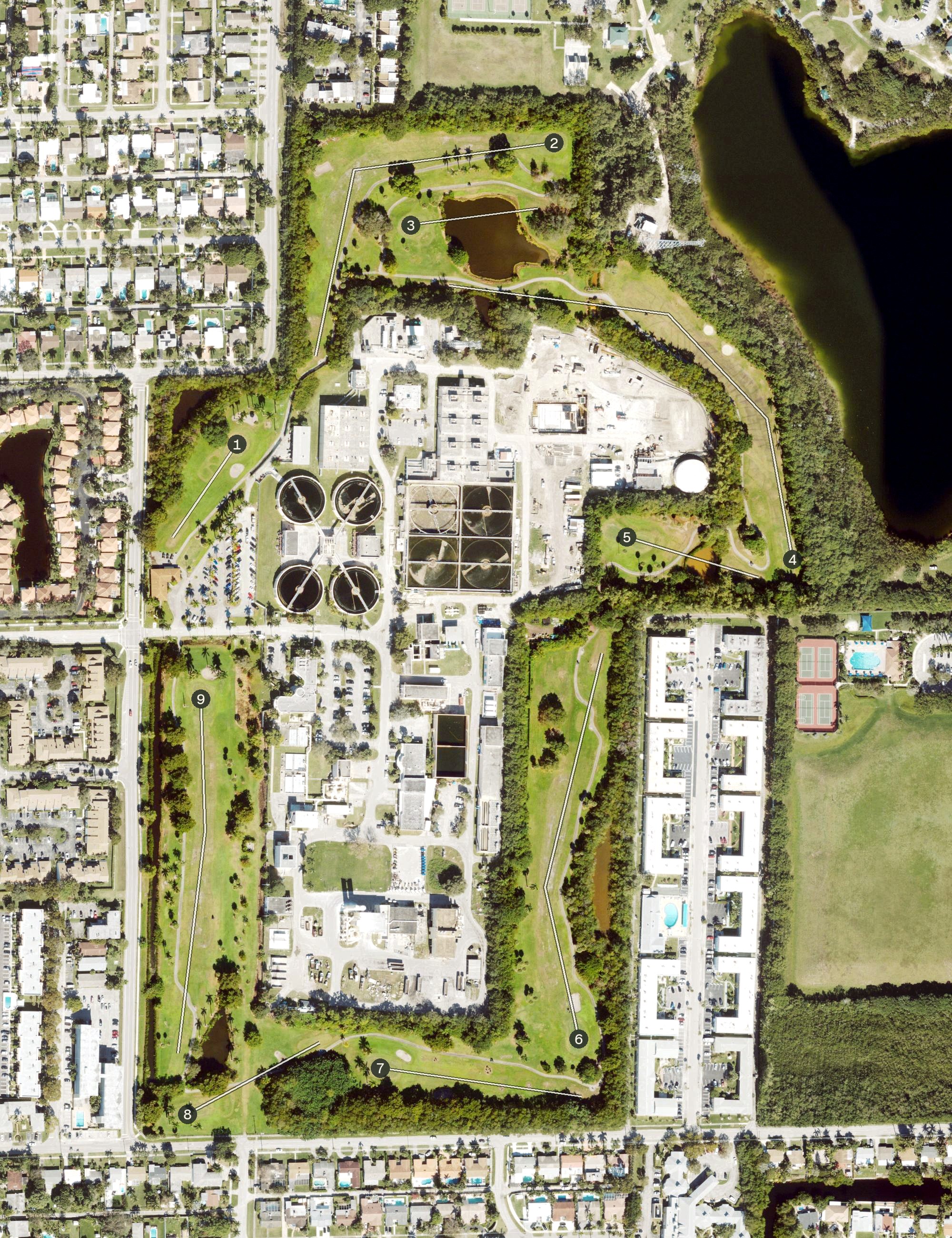 Aerial view of Eco Golf Club, FL