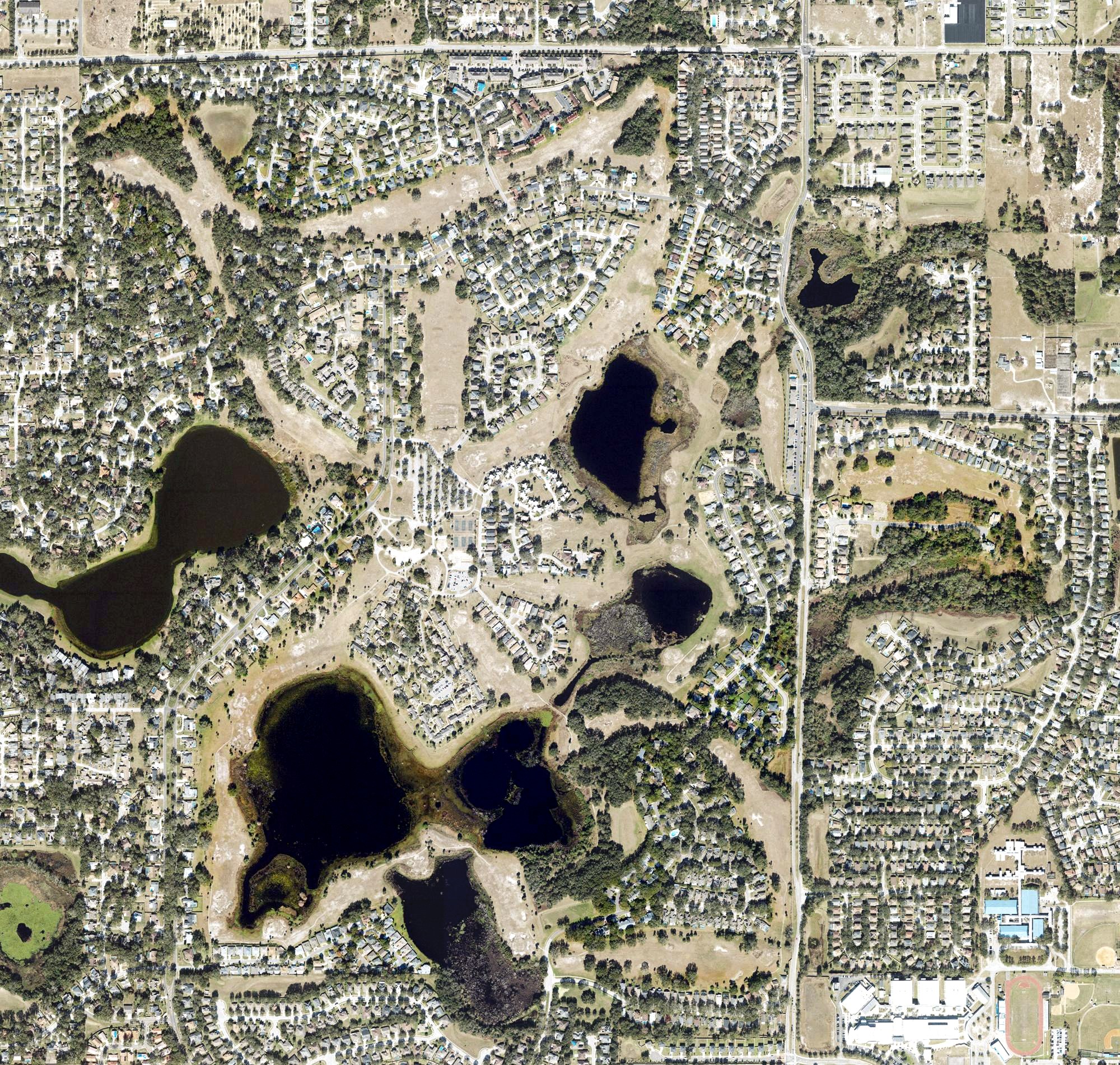 Aerial view of Errol Estate Golf & Country Club, FL