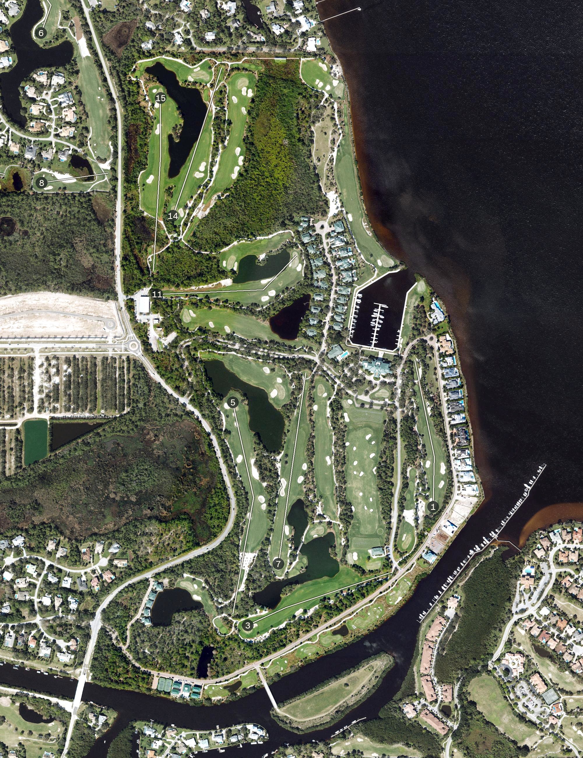 Aerial view of Floridian Golf Club, FL
