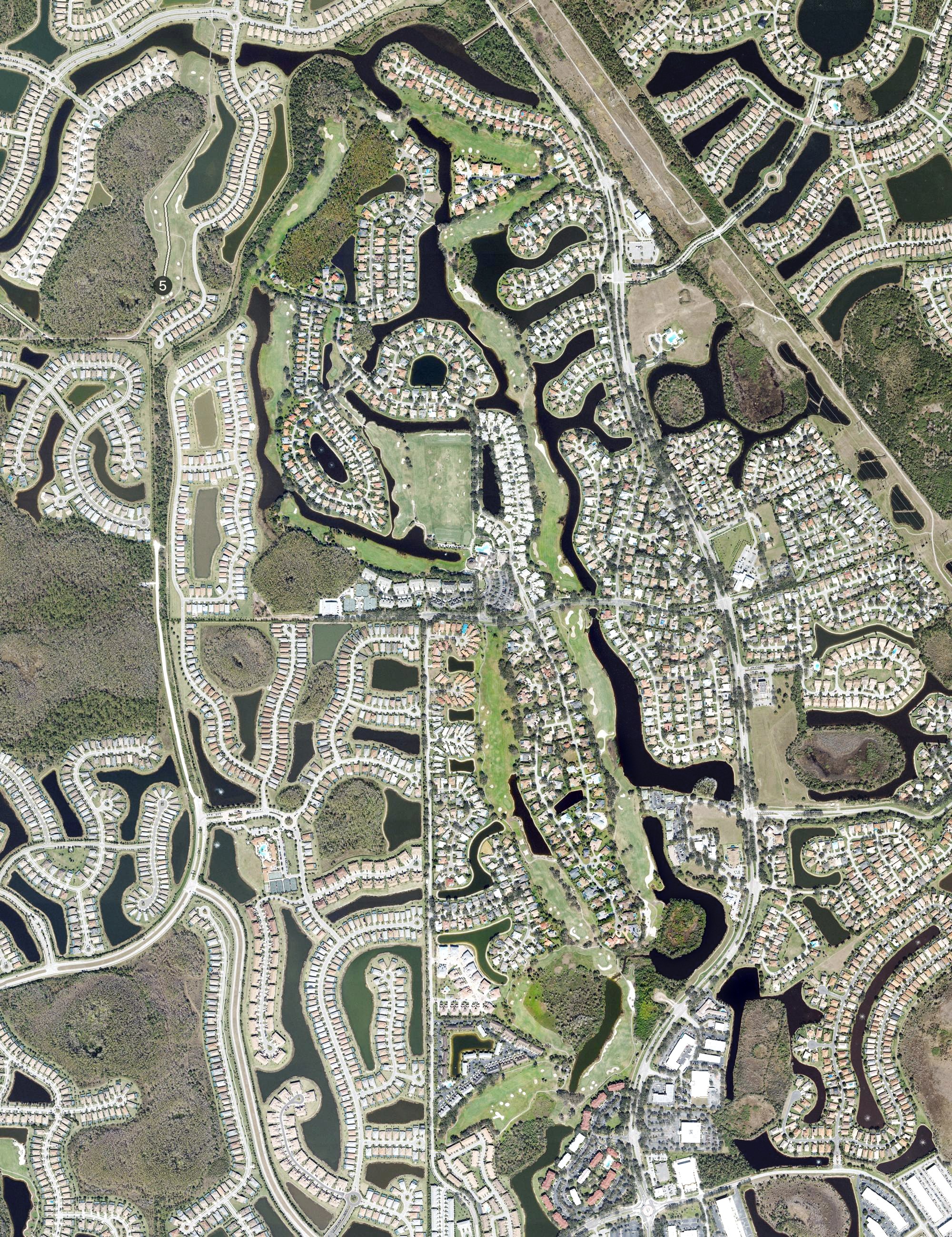 Aerial view of Gateway Golf & Country Club, FL