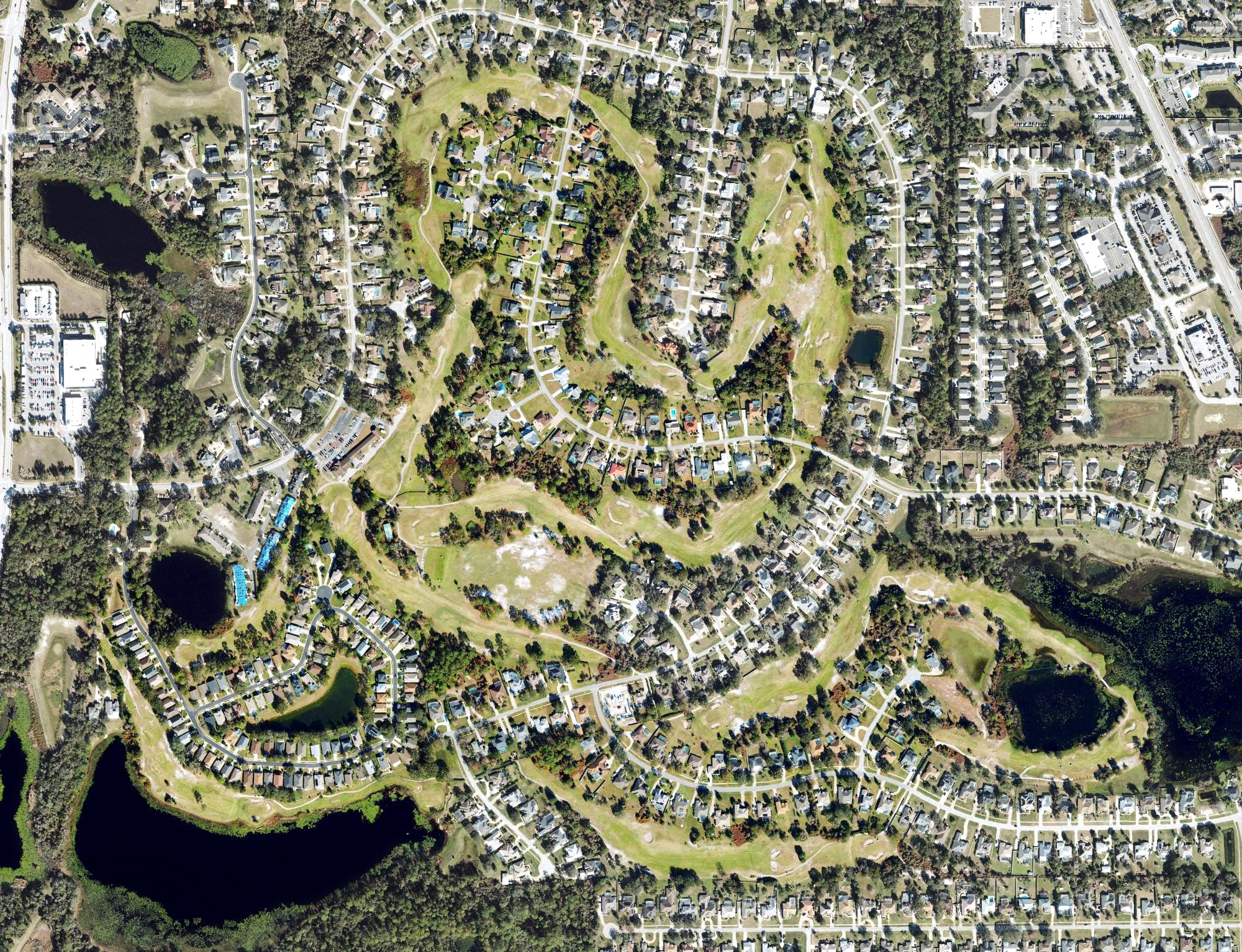 Aerial view of Glen Abbey Golf Club, FL