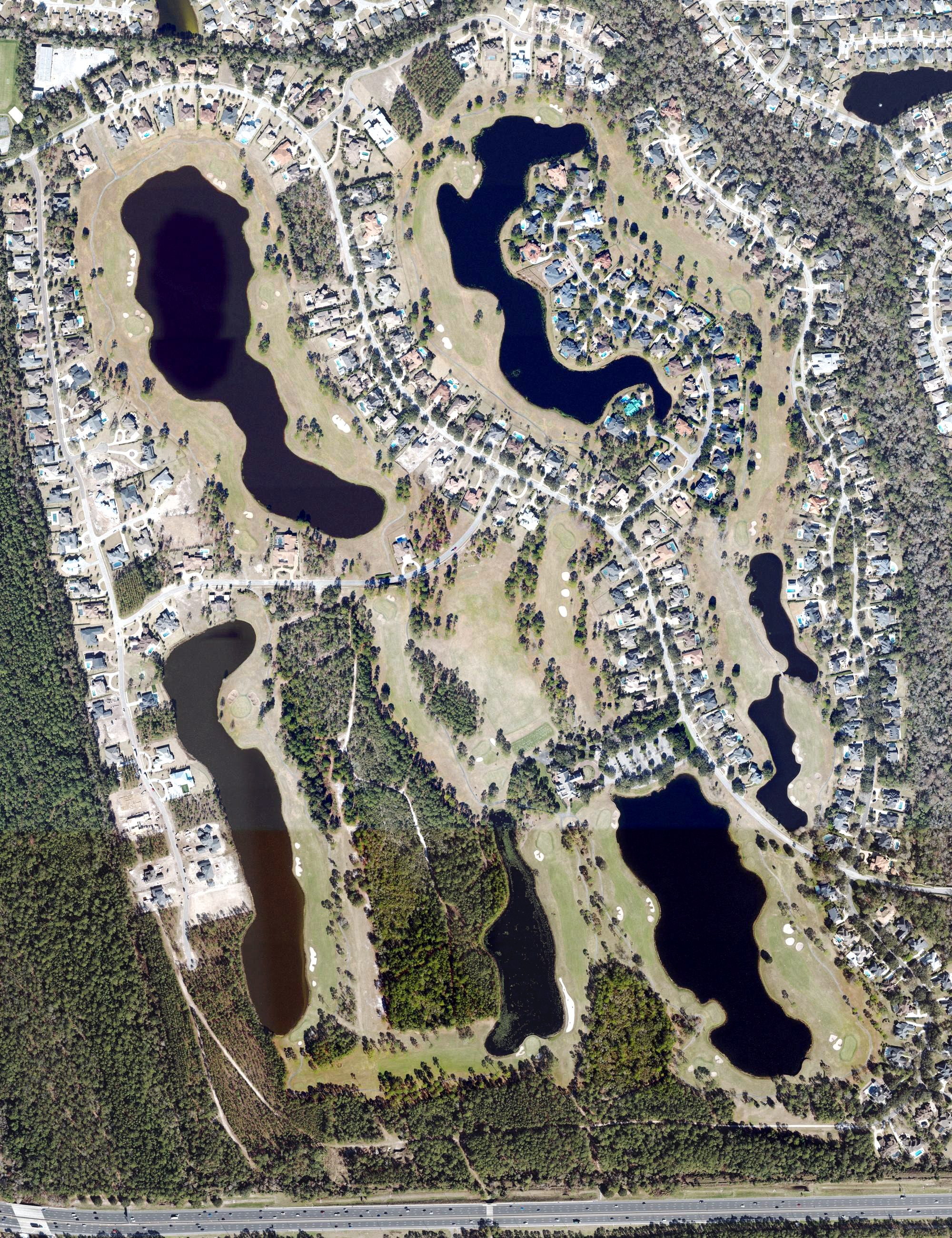 Aerial view of Glen Kernan Golf Course, FL