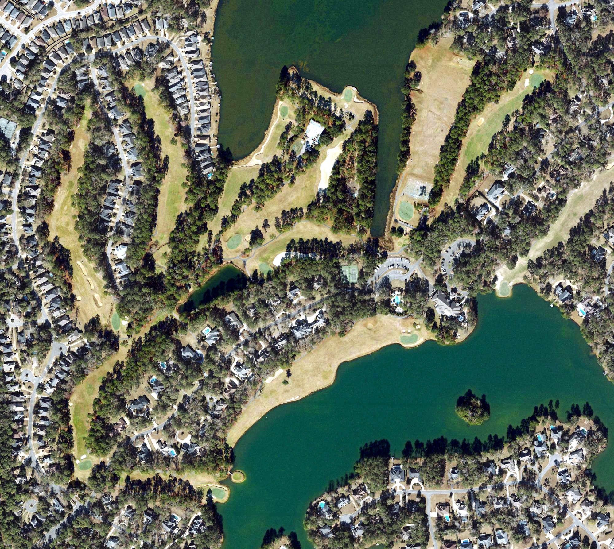 Aerial view of Golden Eagle Golf Course, FL