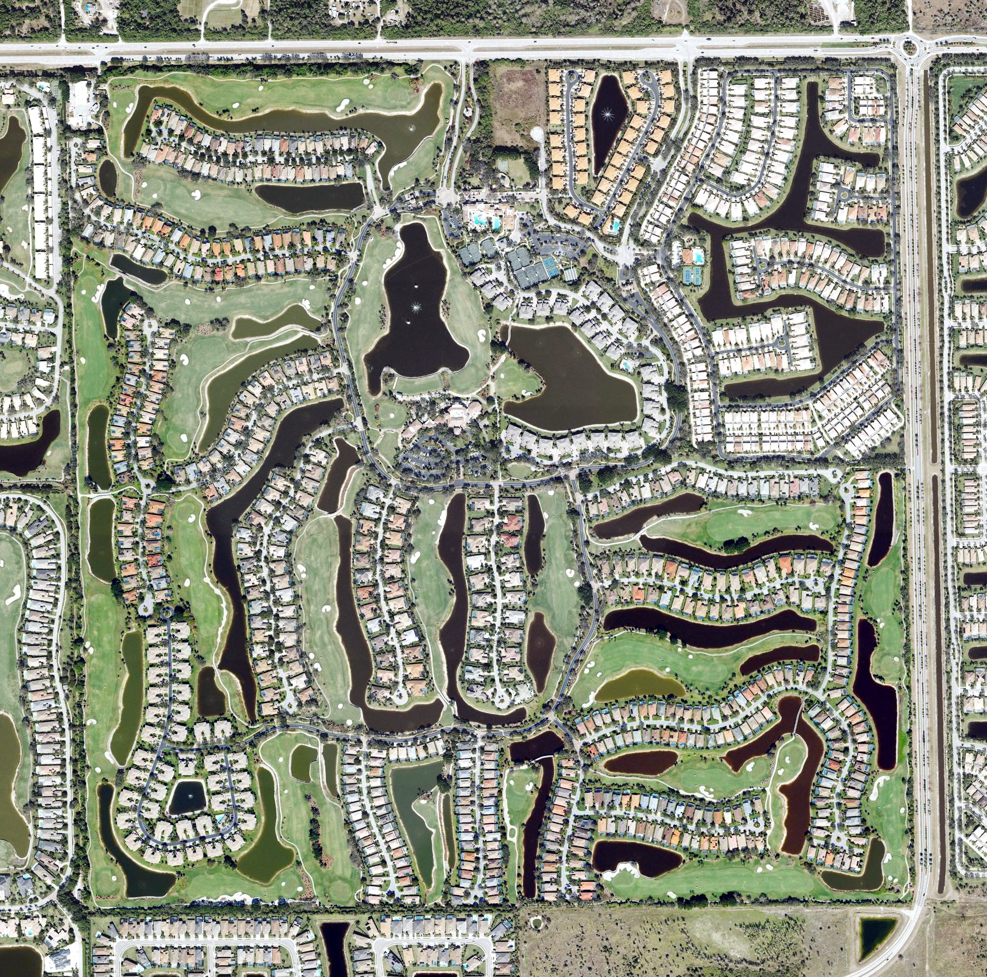 Aerial view of Golf Club at Palmira, FL