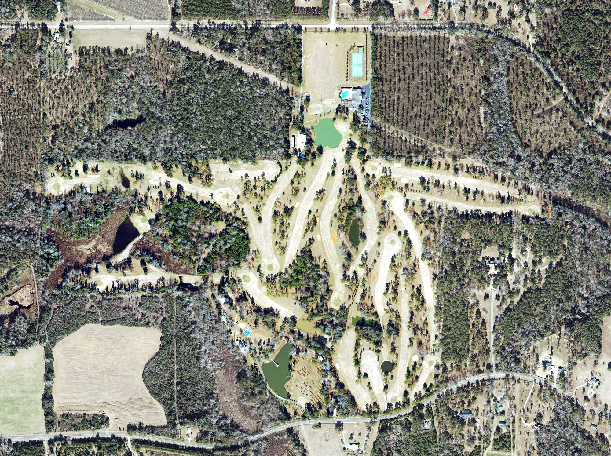 Aerial view of Golf Club of Quincy, FL