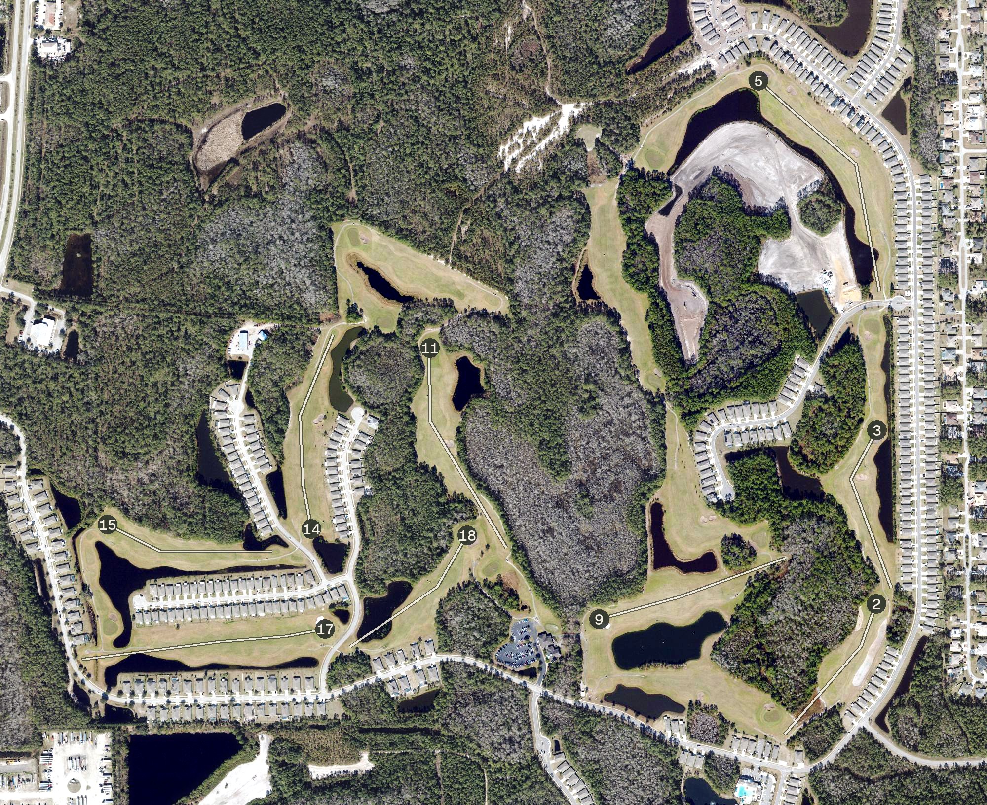 Aerial view of Grand Reserve Golf Course, FL