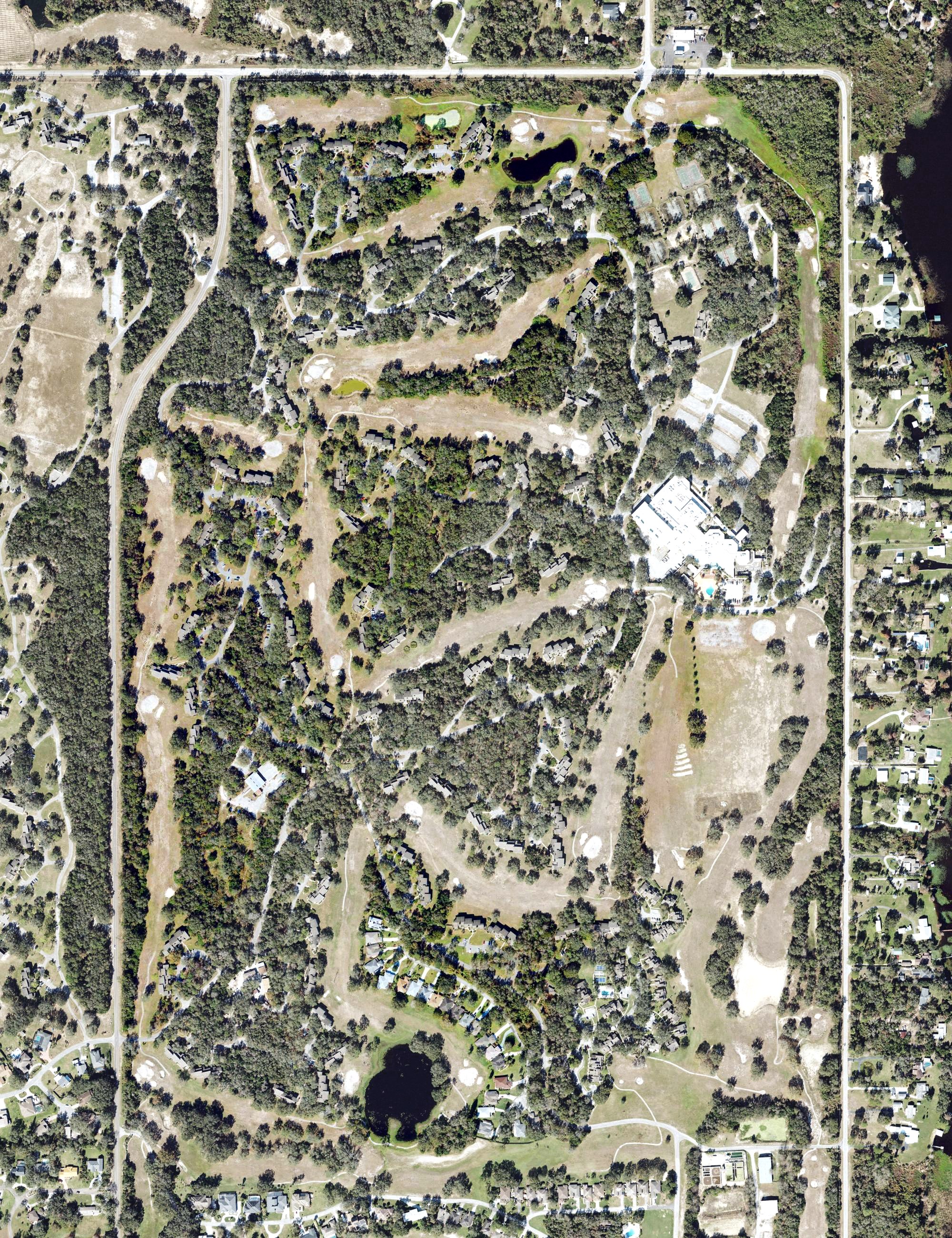 Aerial view of Grenelefe Golf & Tennis Resort - East Course, FL