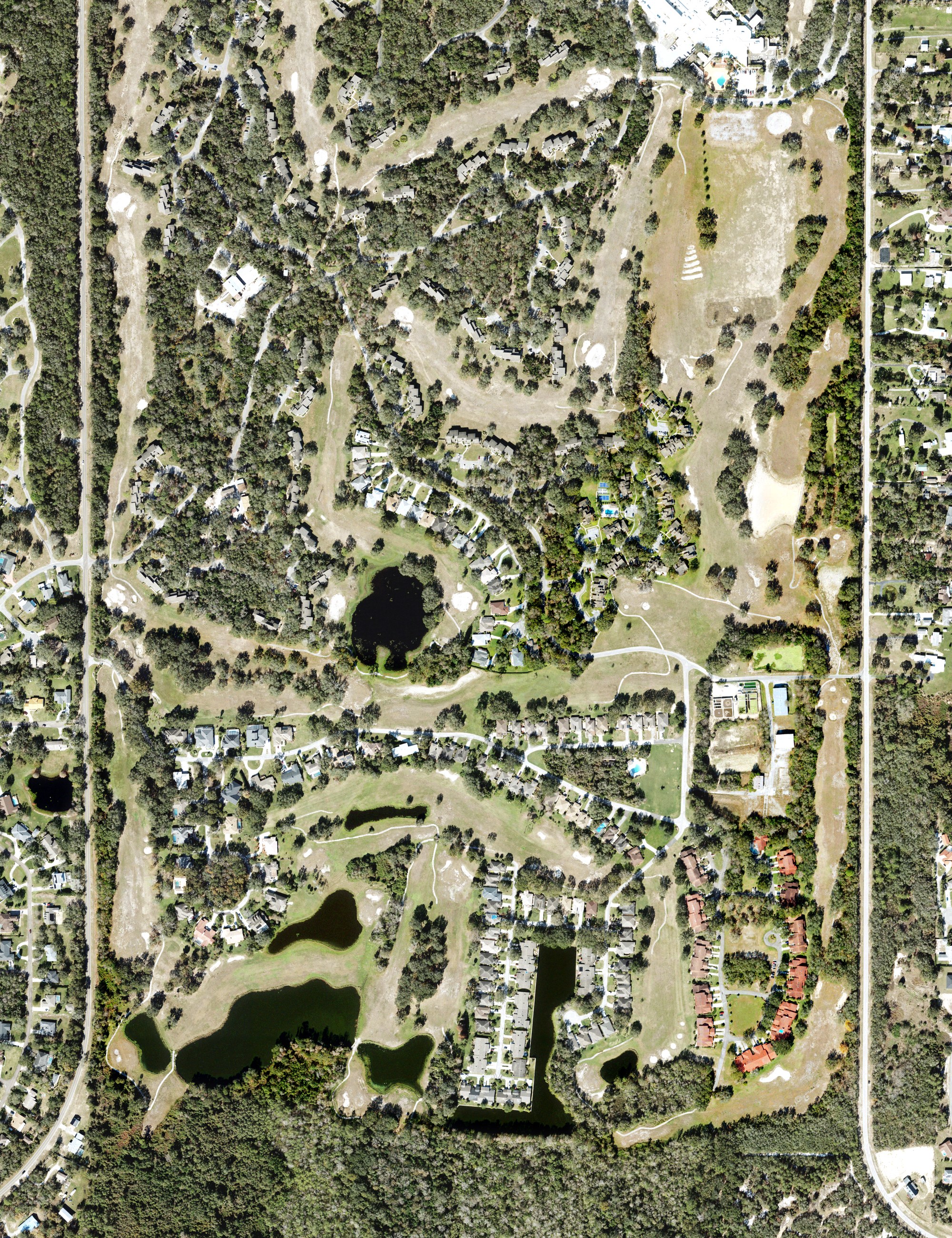 Aerial view of Grenelefe Golf & Tennis Resort - South Course, FL
