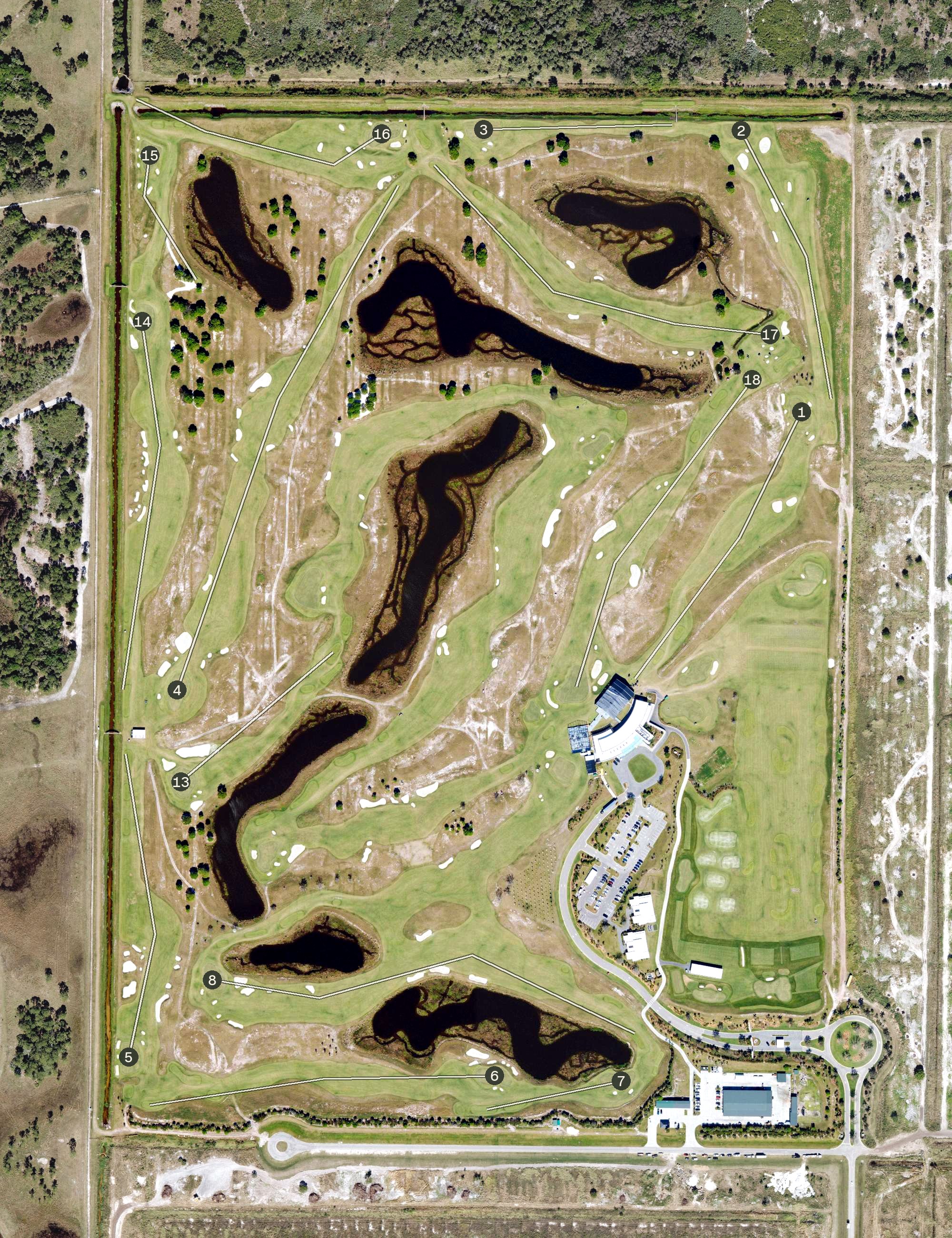 Aerial view of Grove XXIII, FL
