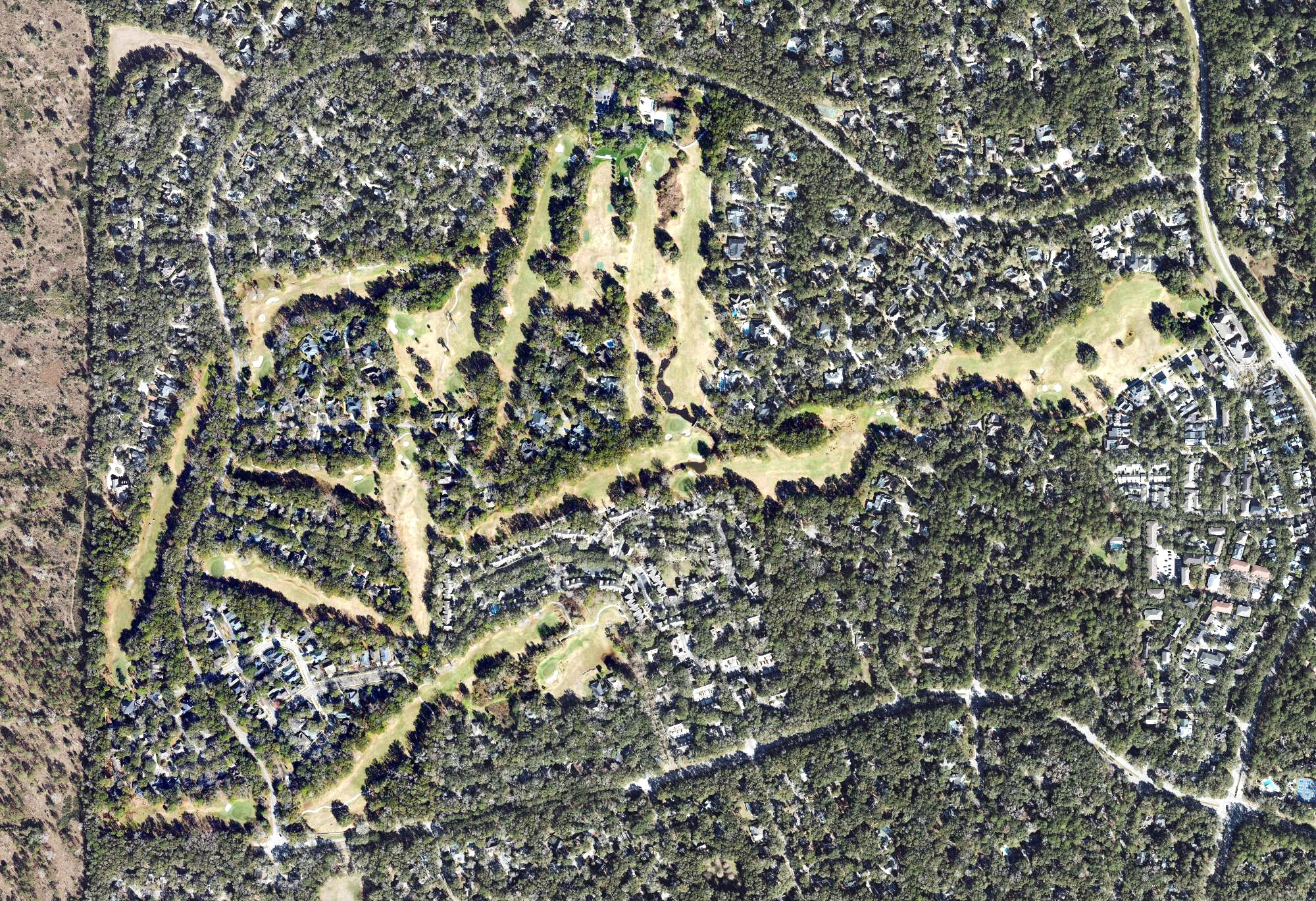 Aerial view of Haile Plantation Golf and Country Club, FL