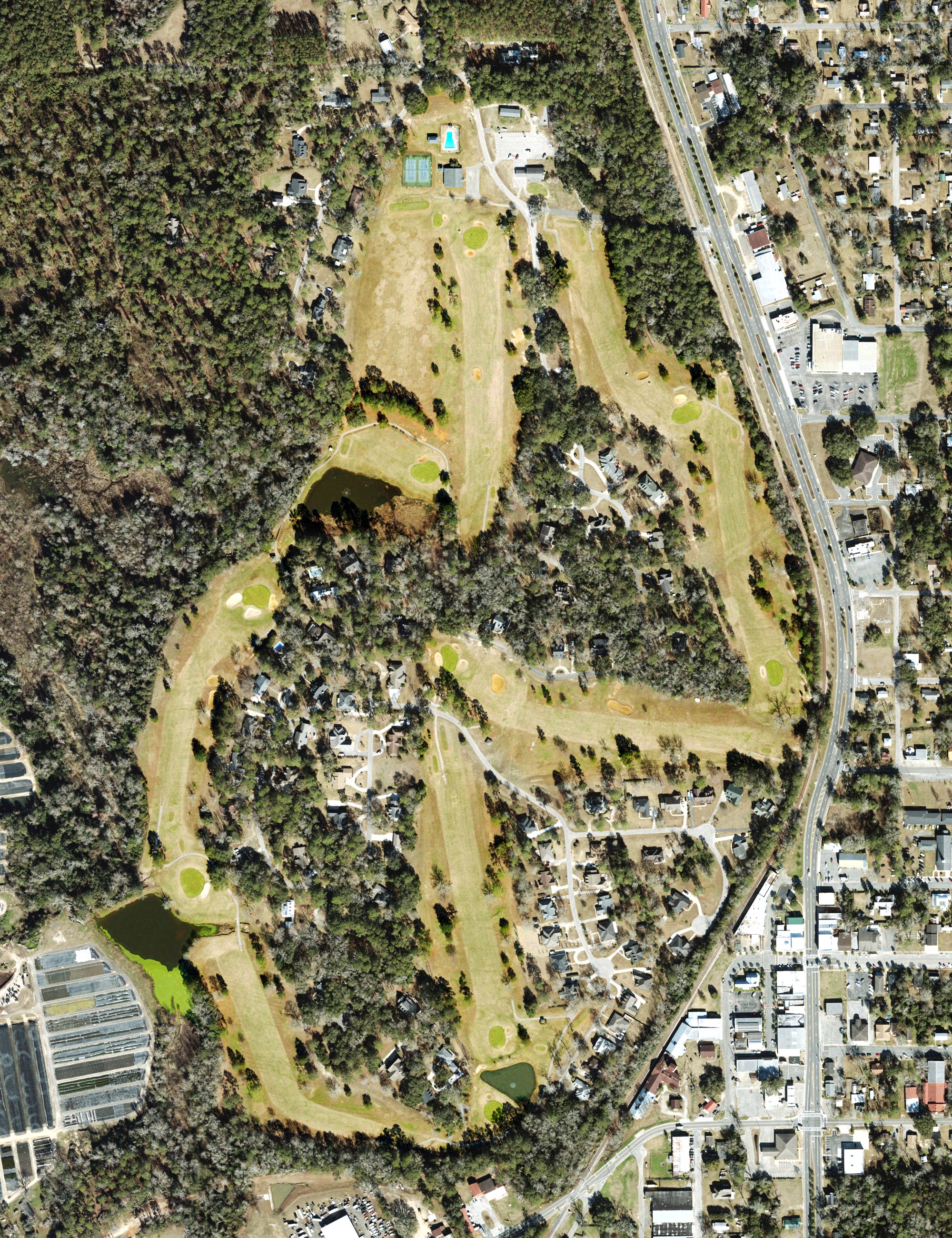 Aerial view of Havana Country Club, FL