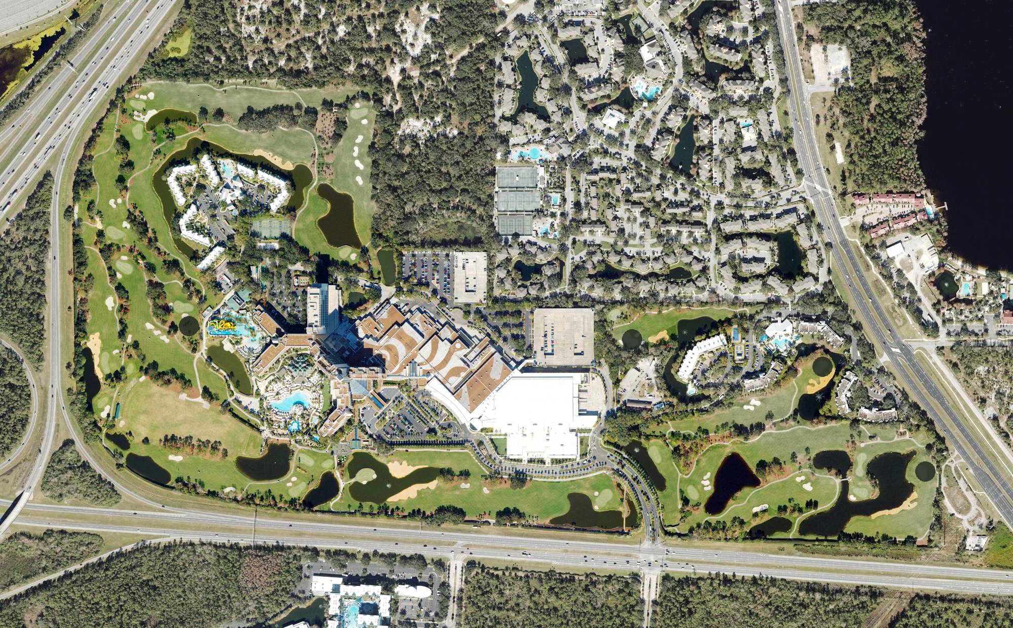 Aerial view of Hawks Landing Golf Club, FL