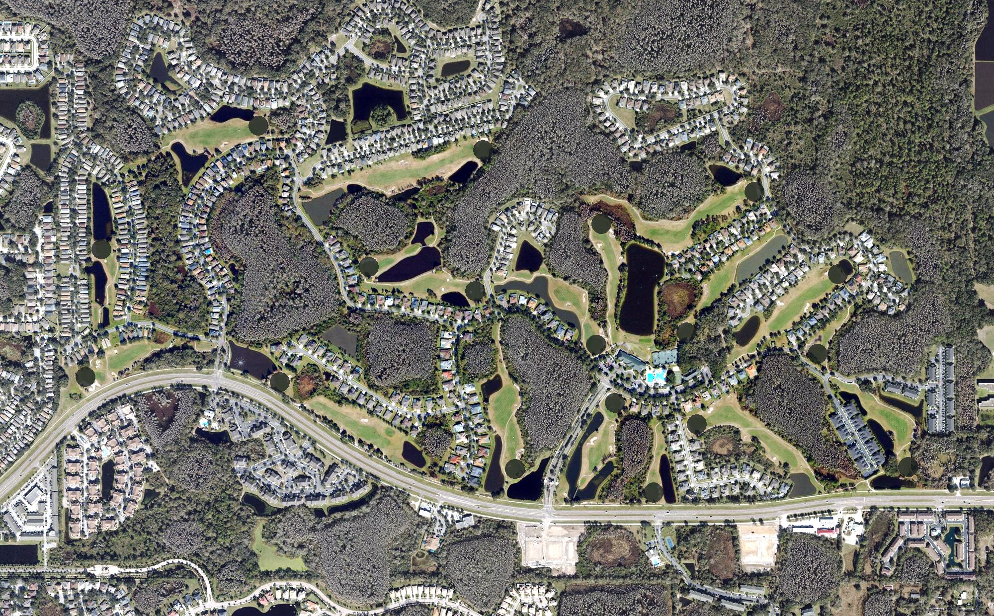 Aerial view of Heritage Isles Golf and Country Club, FL