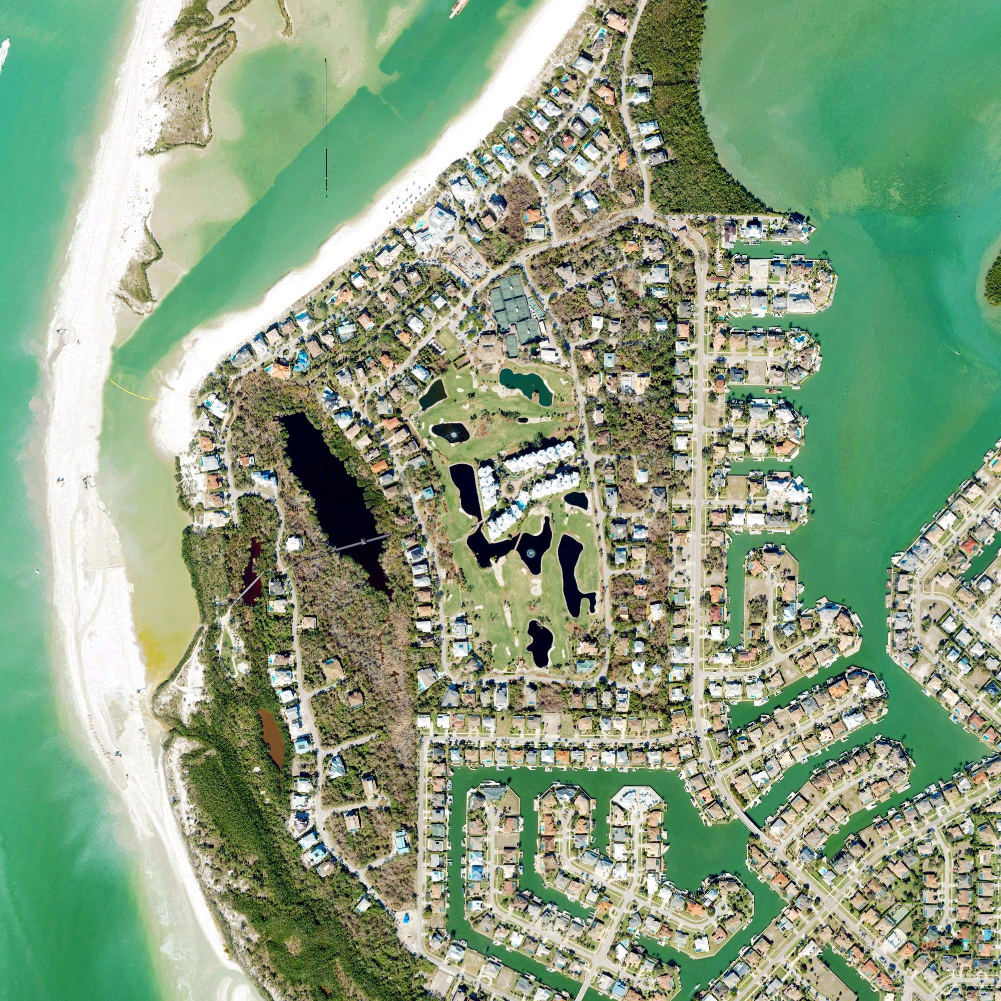 Aerial view of Hideaway Beach Golf Course, FL