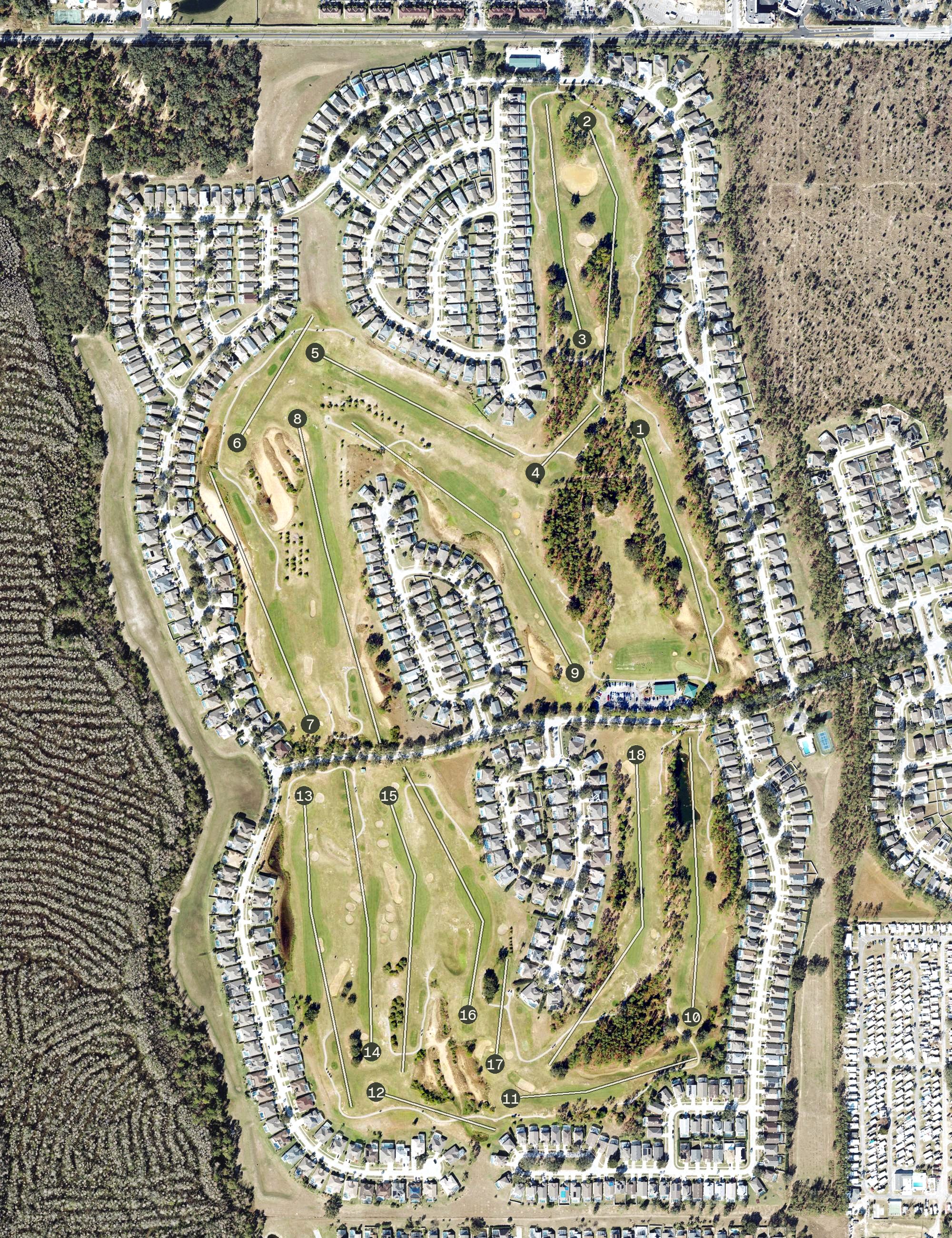 Aerial view of Highlands Reserve, FL