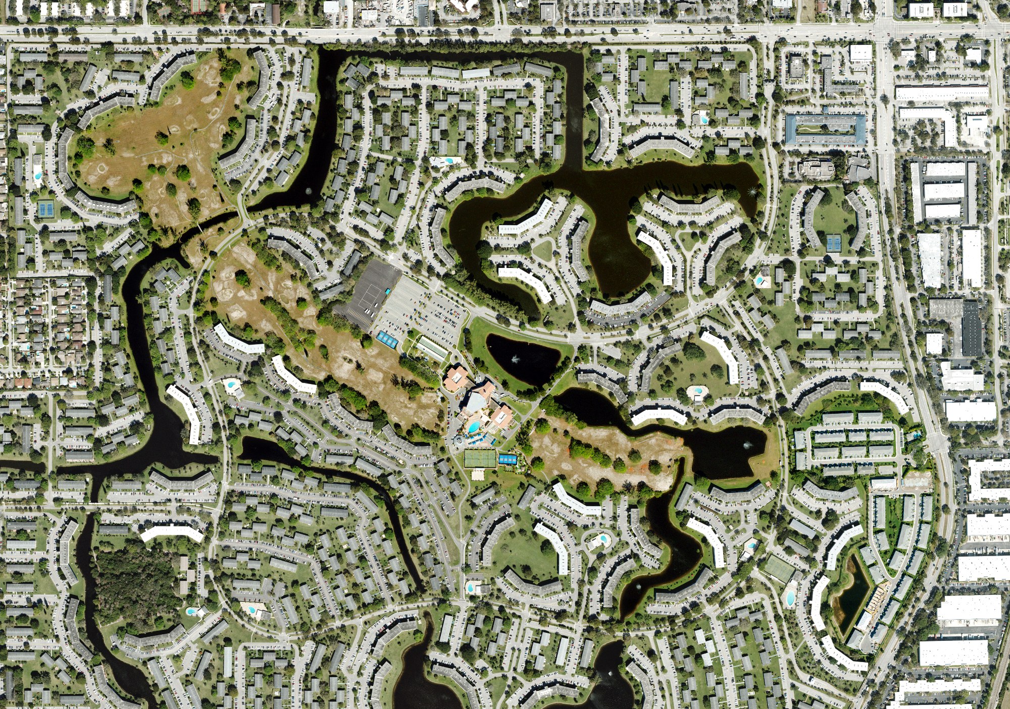 Aerial view of Hillsboro Pines Golf Course, FL