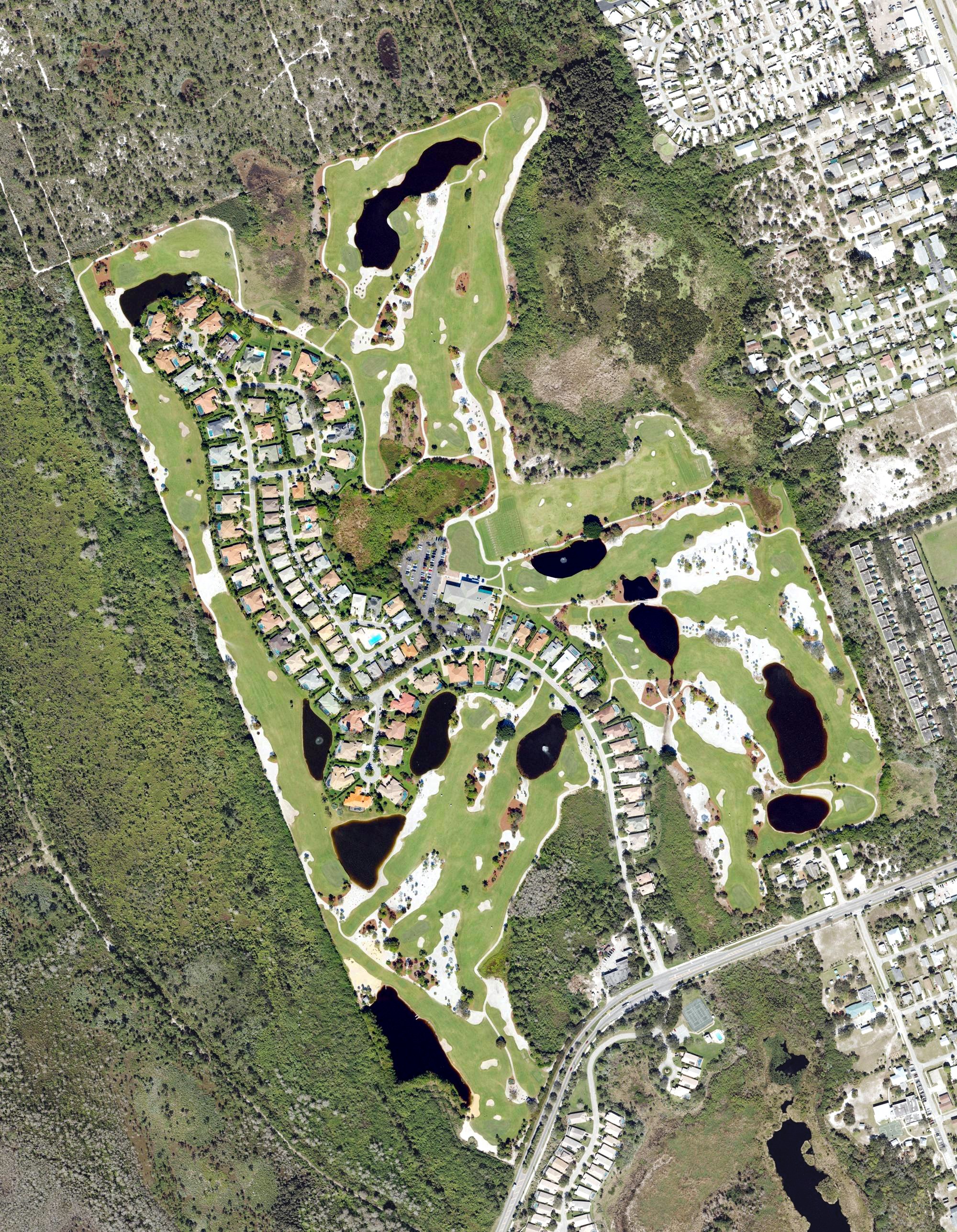 Aerial view of Hobe Sound Golf Club, FL