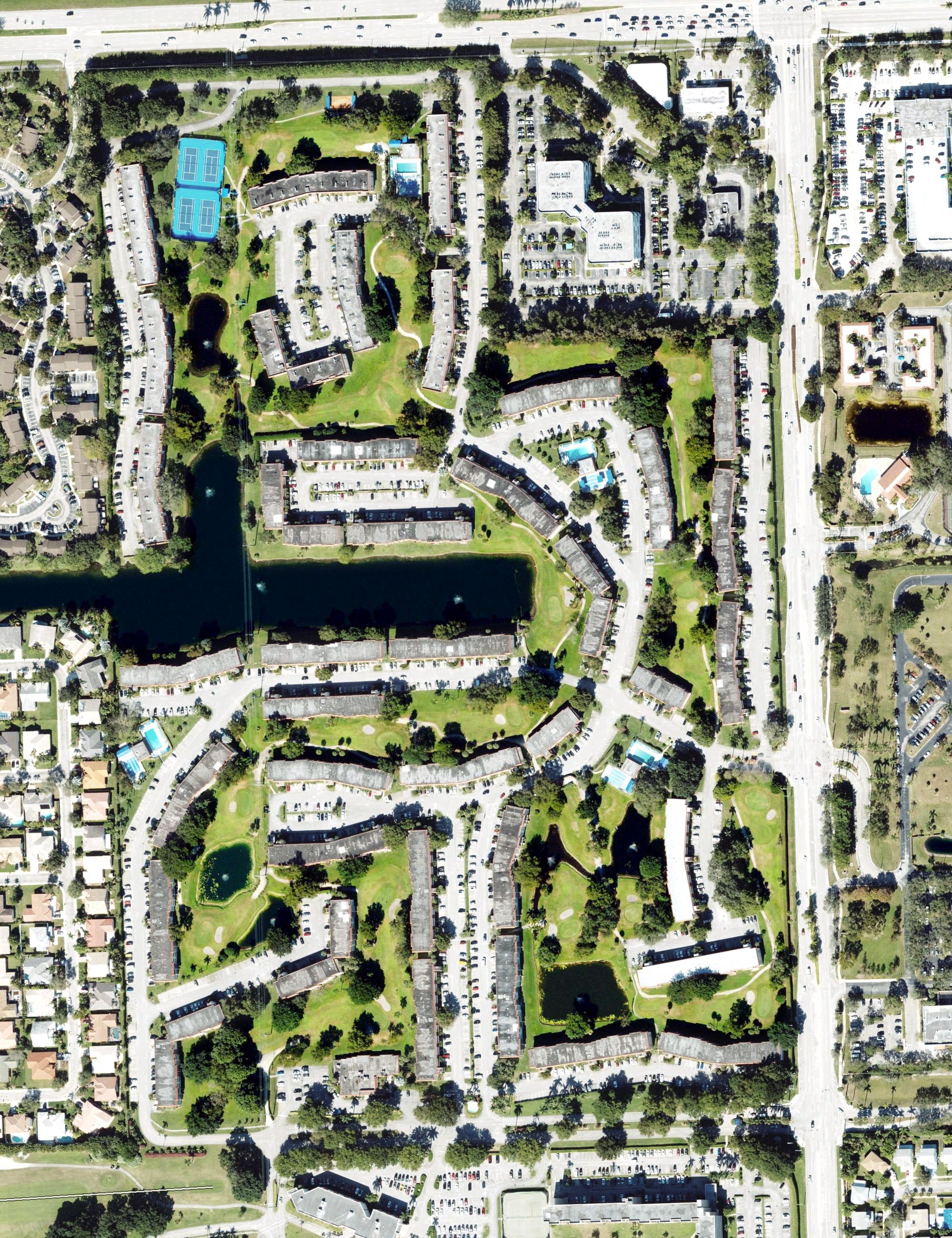 Aerial view of Hollybrook Golf and Tennis Club - Executive Course, FL