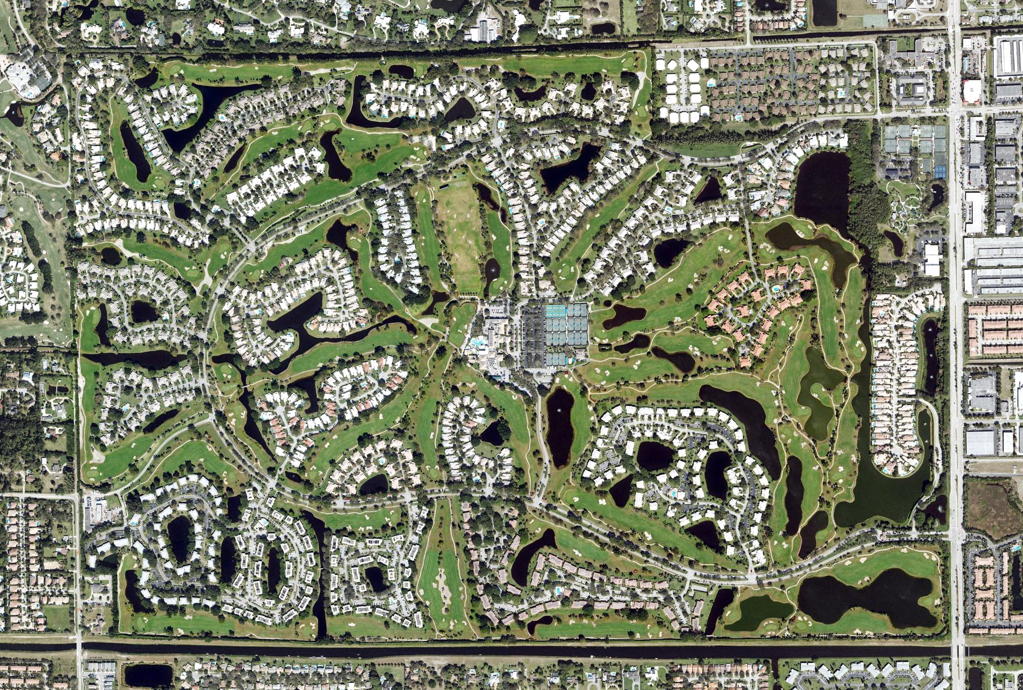 Aerial view of Hunters Run, FL