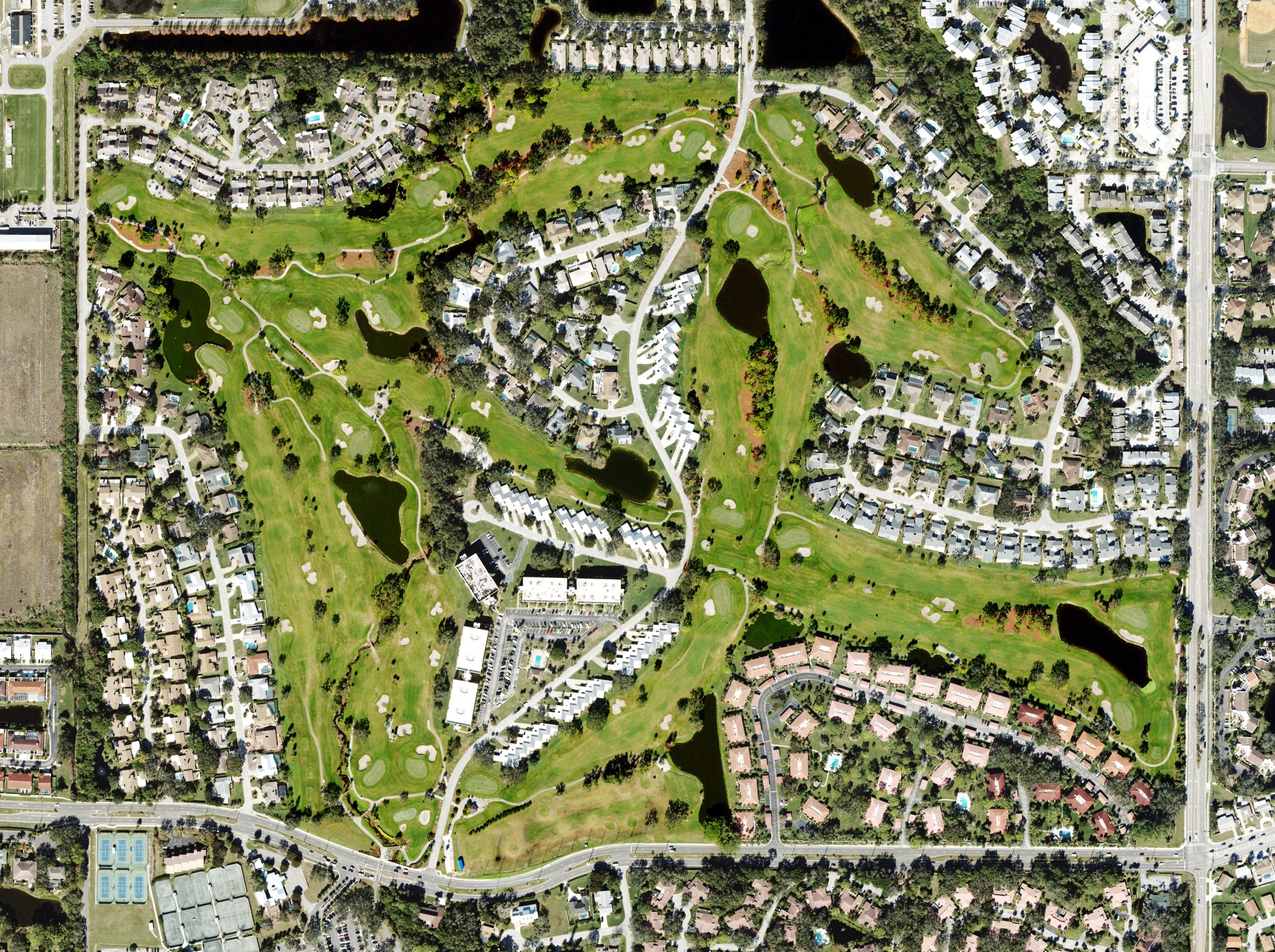 Aerial view of IMG Academy Golf Club, FL