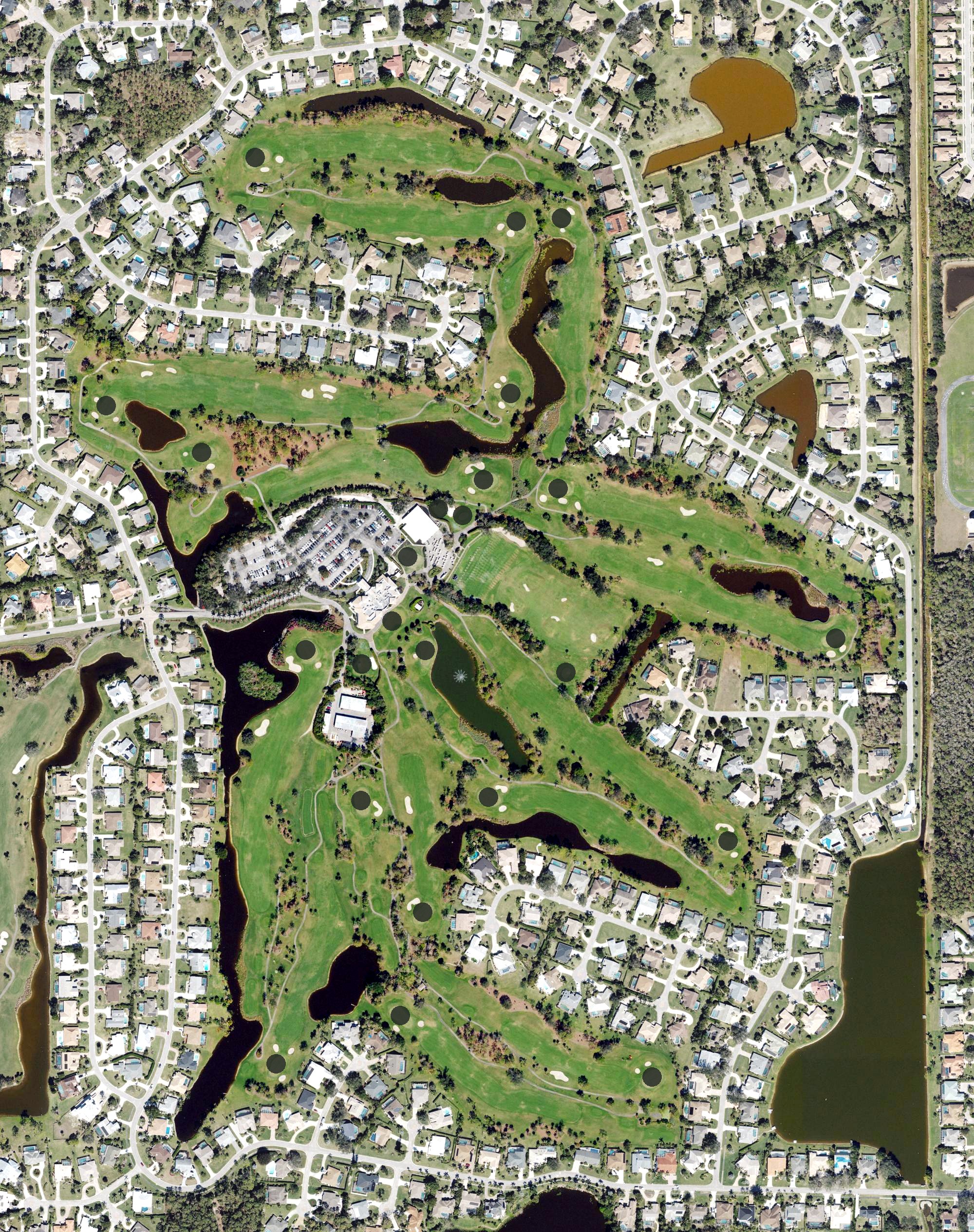 Aerial view of Imperial East Course, FL