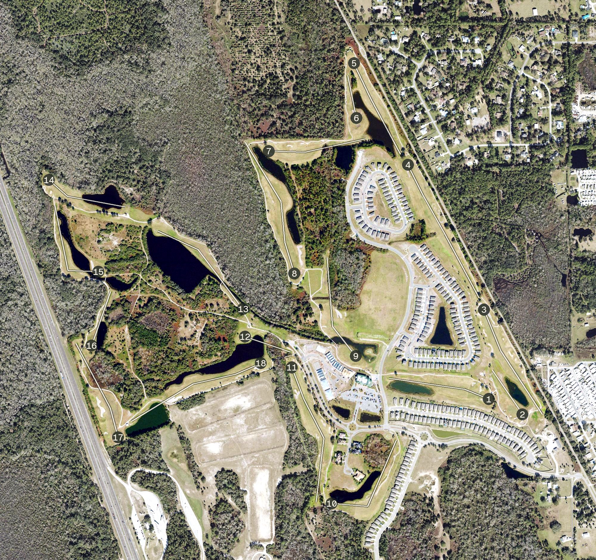 Aerial view of Indian River Preserve Golf Club, FL