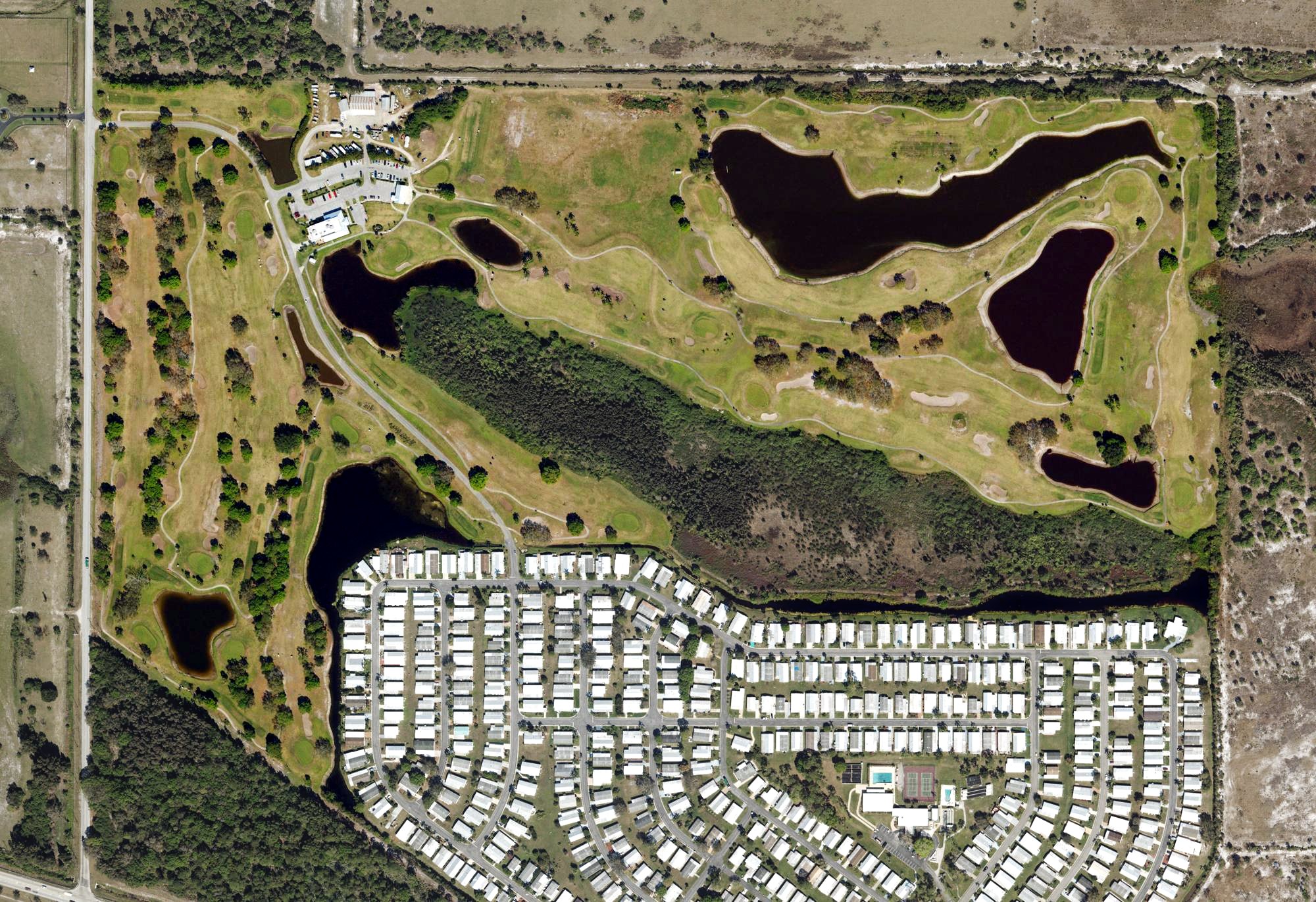Aerial view of Indianwood Golf & Country Club, FL