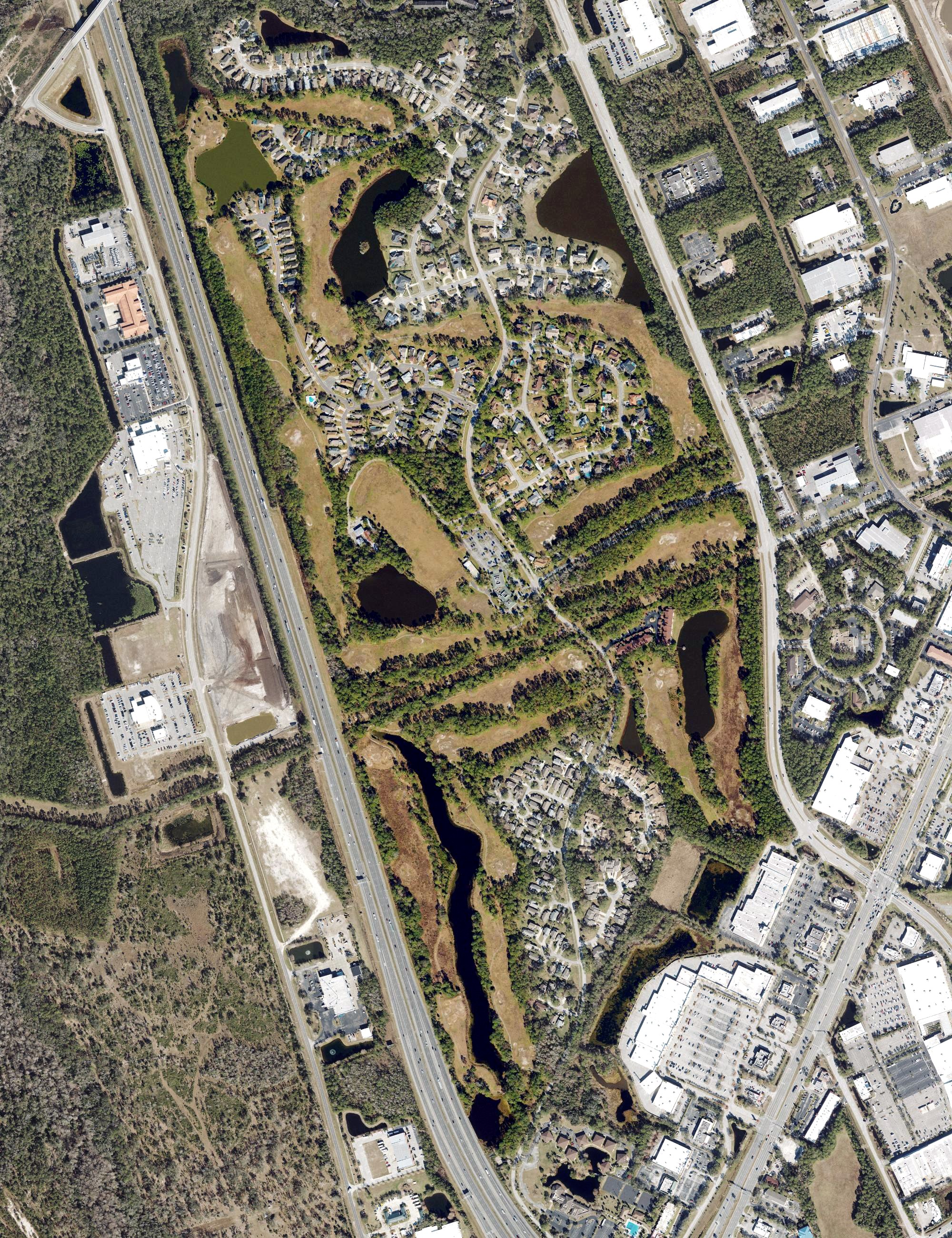 Aerial view of Indigo Lakes Golf Club, FL