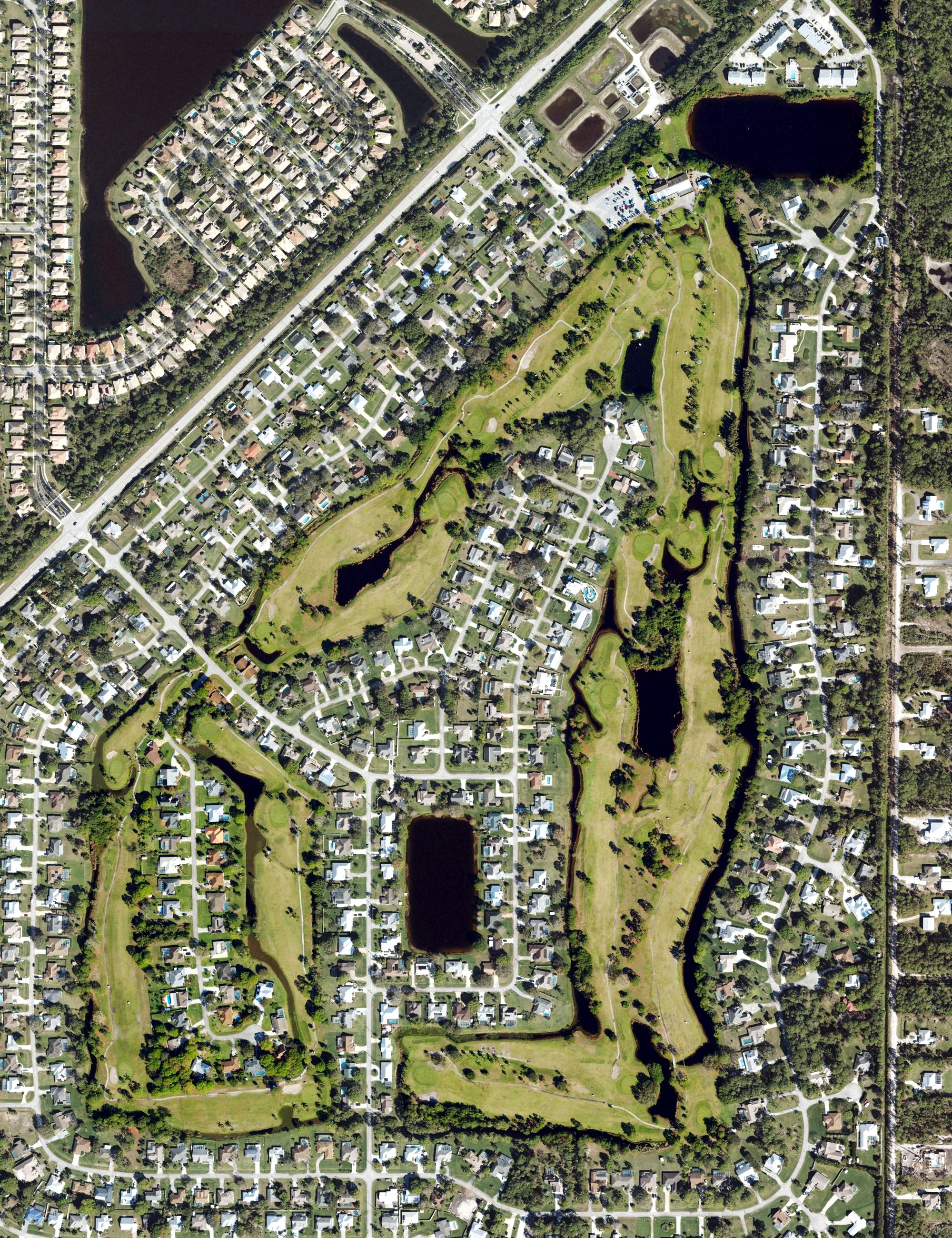 Aerial view of Island Pines Golf Club, FL