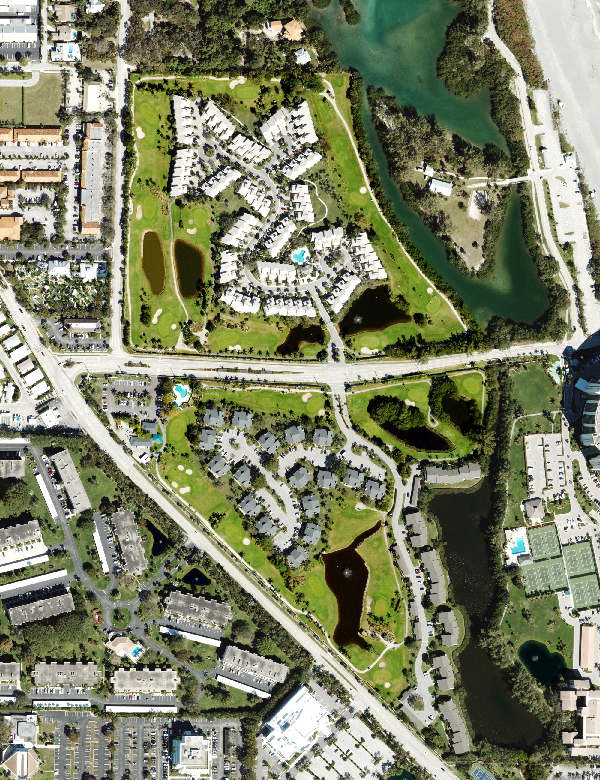 Aerial view of Jupiter Dunes, FL