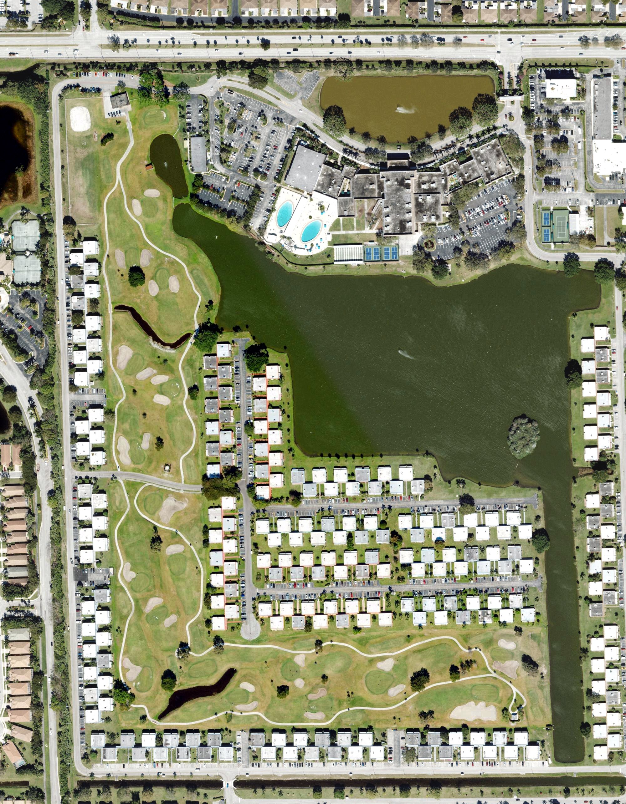 Aerial view of Kings Point Par 3 Course, FL