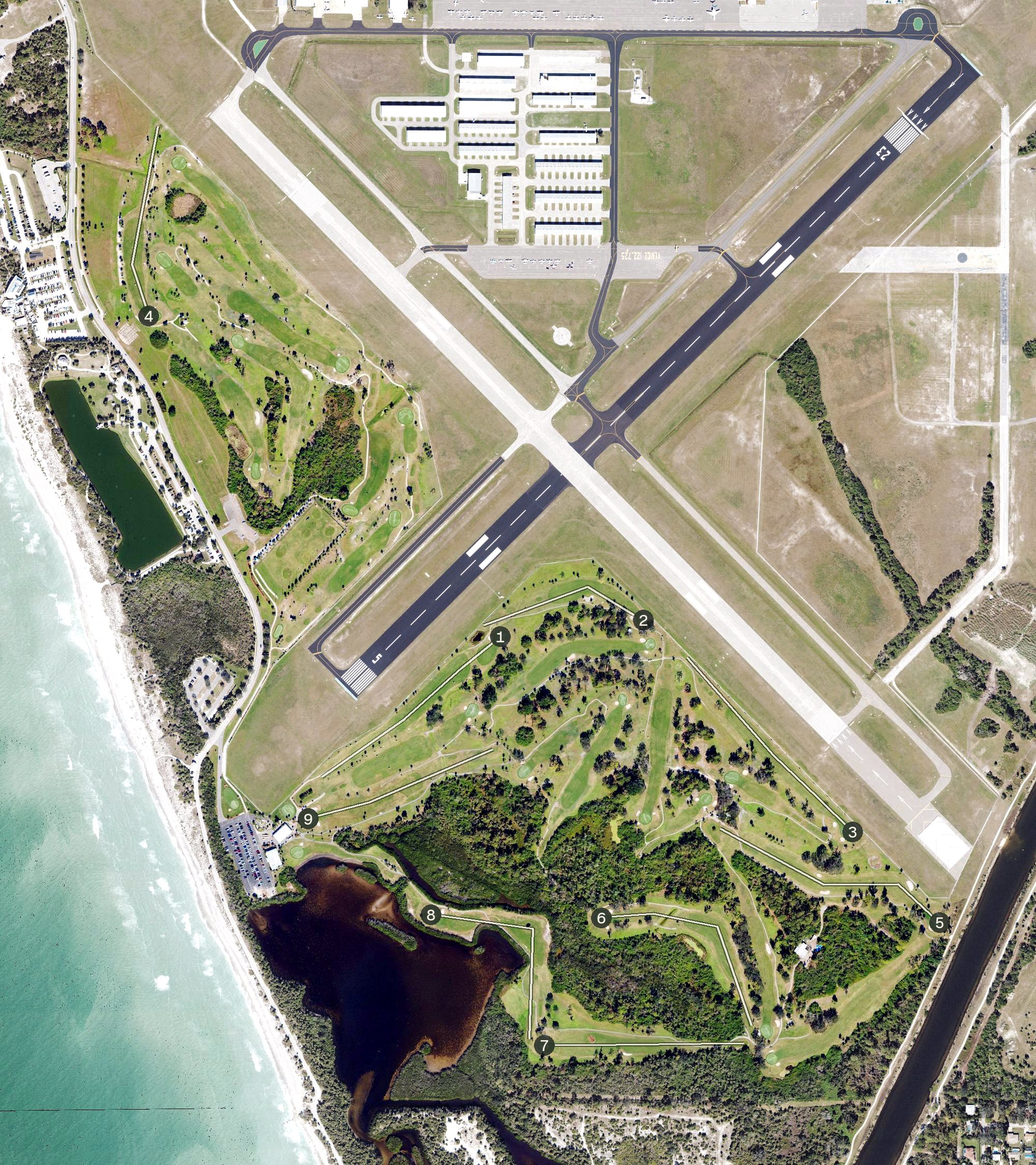 Aerial view of Lake Venice Golf Club, FL