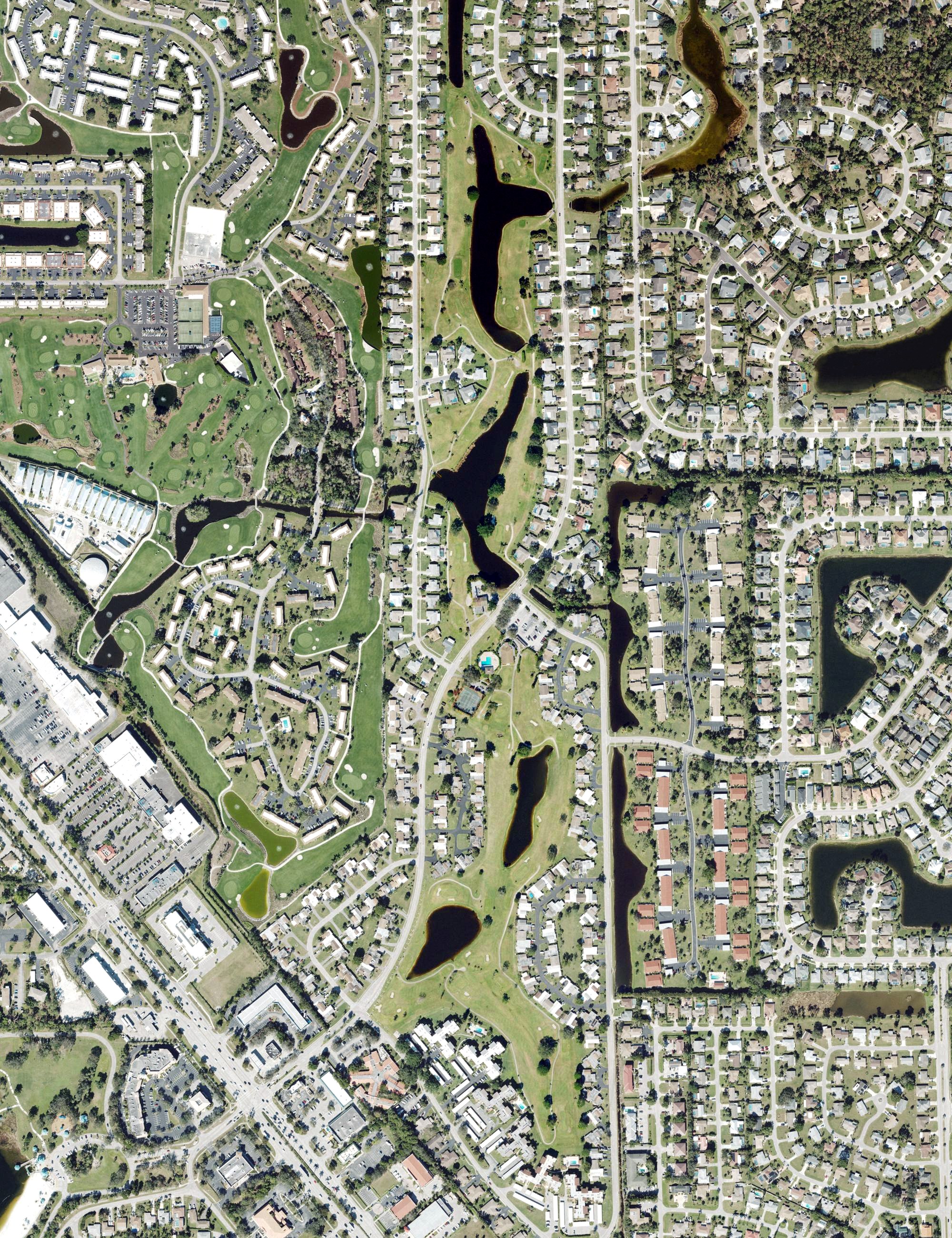 Aerial view of Lakewood Country Club of Naples, FL