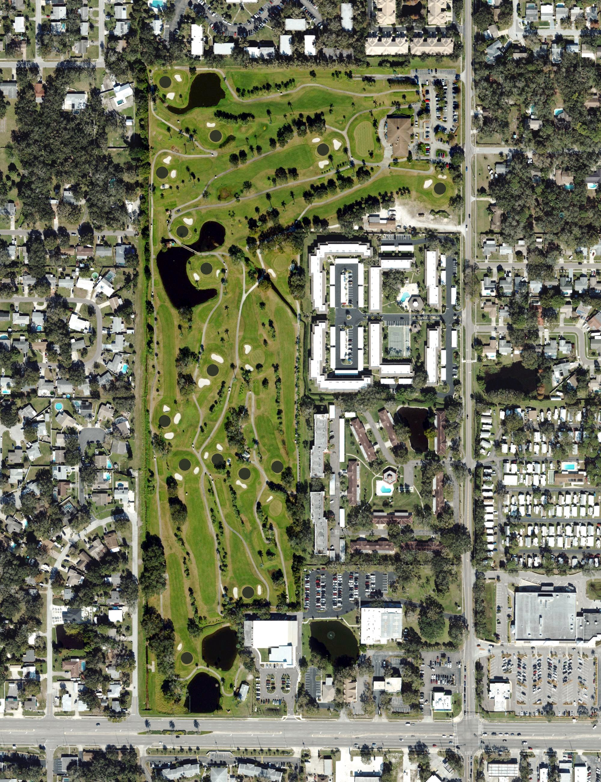 Aerial view of Largo Golf Course, FL