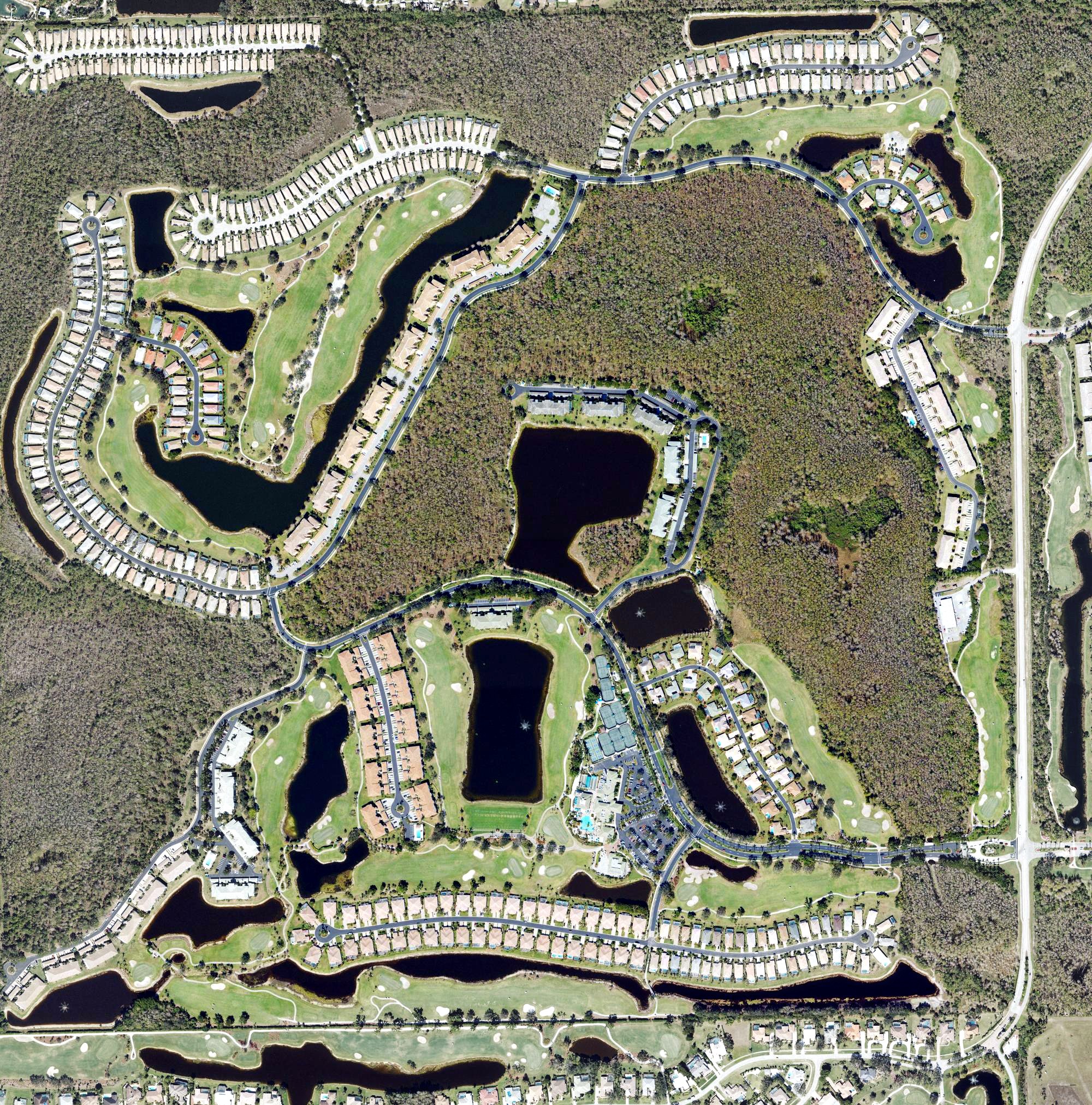 Aerial view of Legends Golf & Country Club, FL
