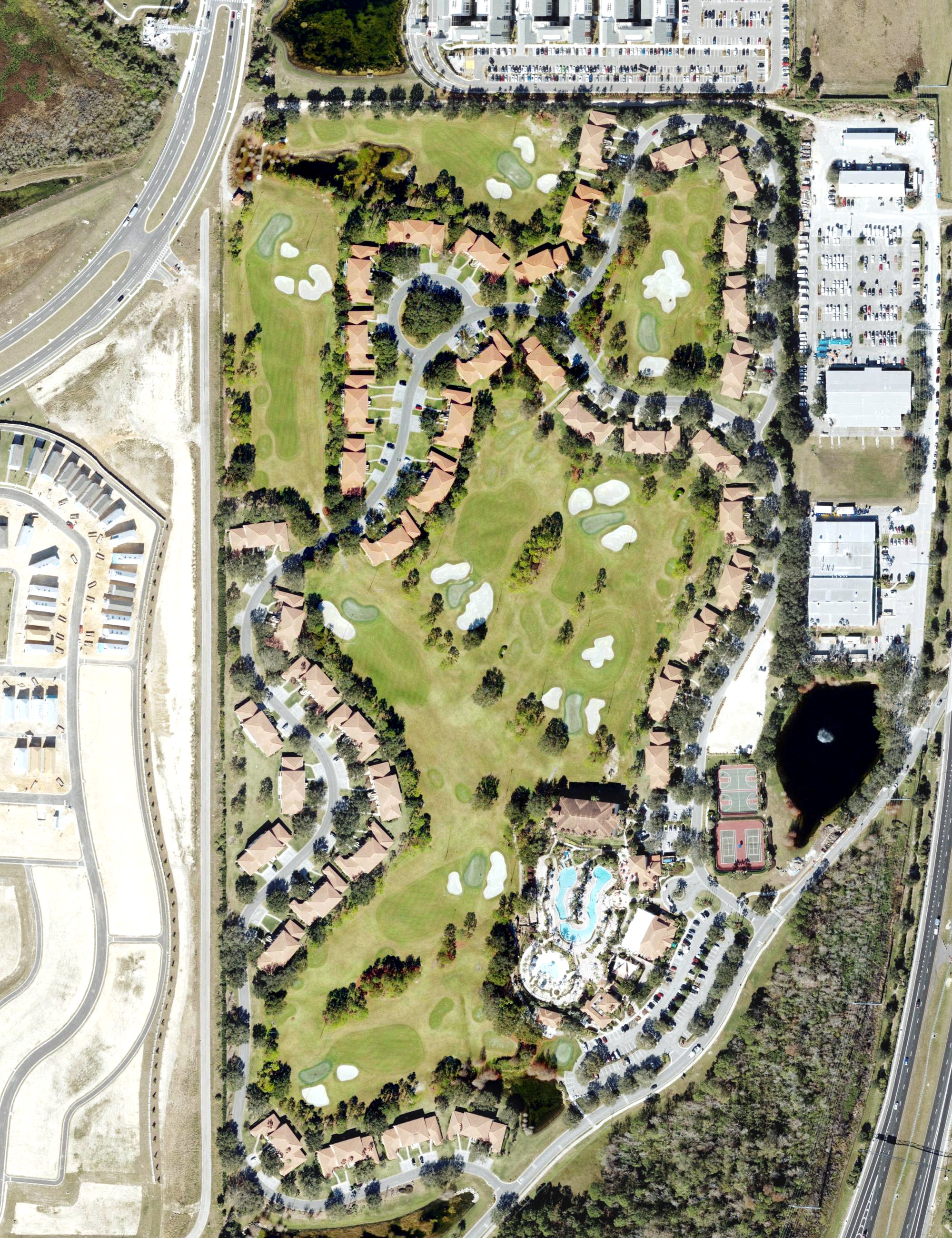 Aerial view of Legends Walk, FL