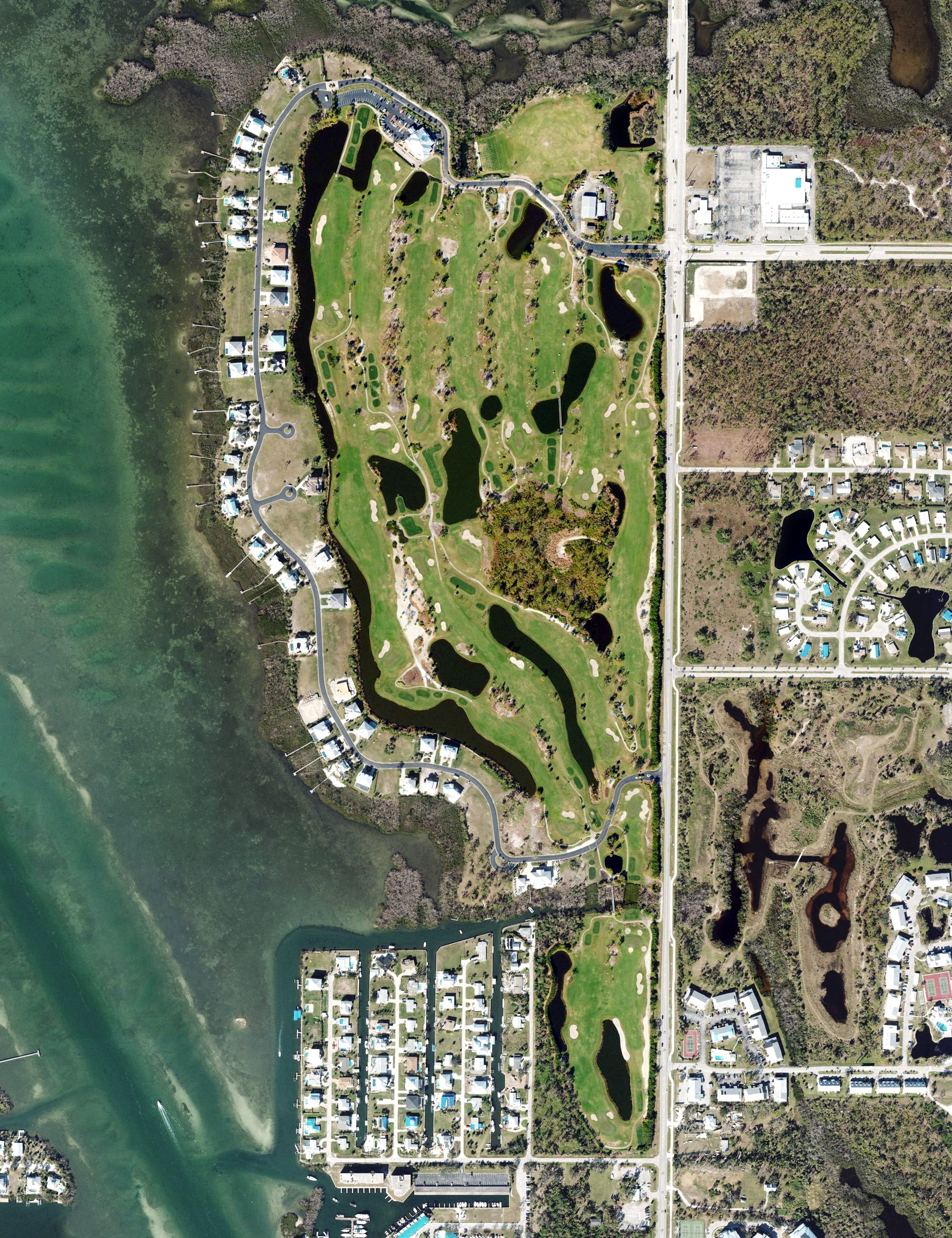 Aerial view of Lemon Bay Golf Club, FL