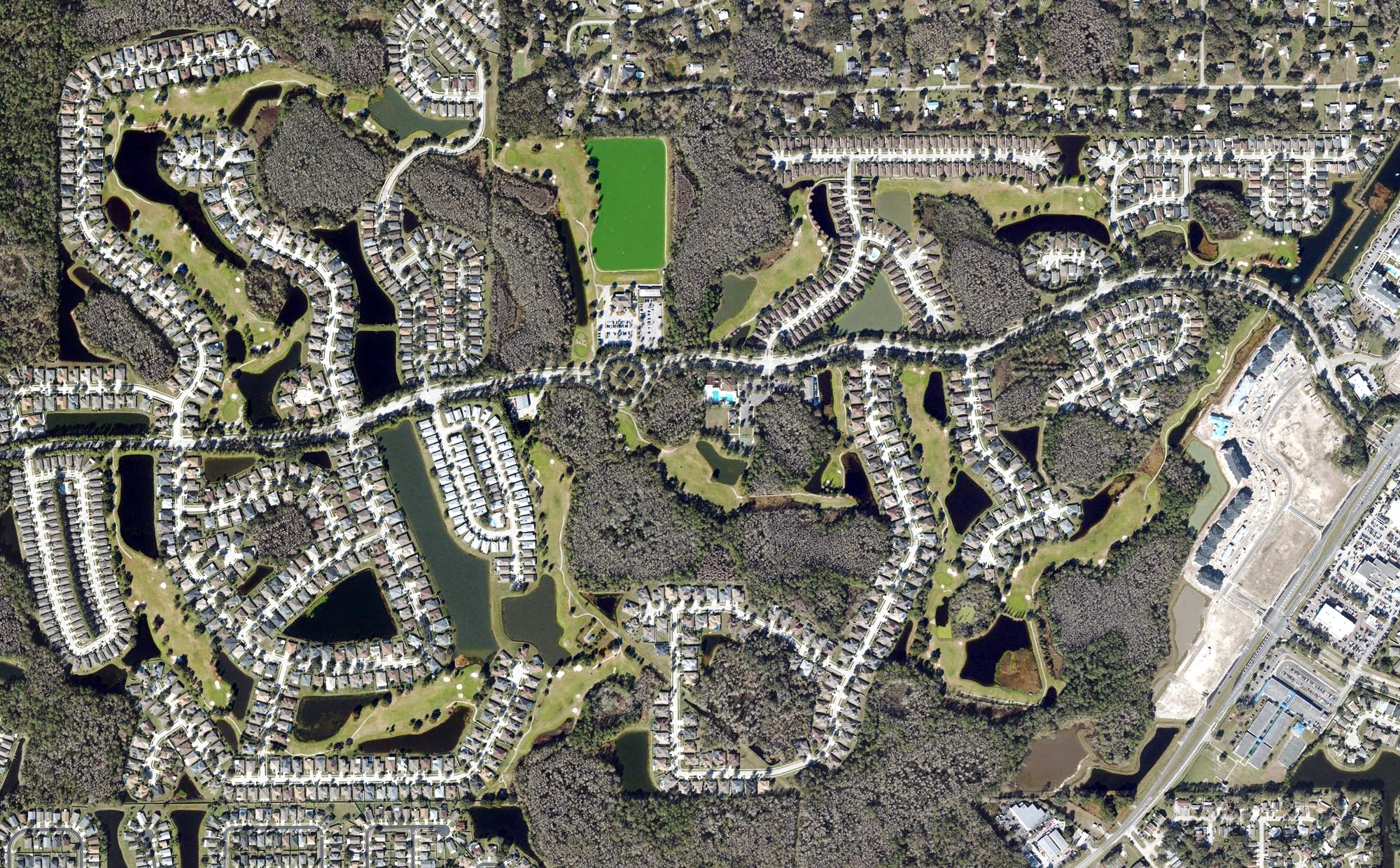 Aerial view of Lexington Oaks Golf Club, FL